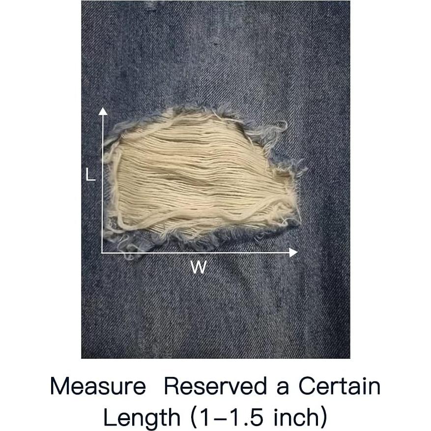 Parches de Algodón para Jeans LEBONCIN - Kit de Costura 2 Pcs 18x13cm