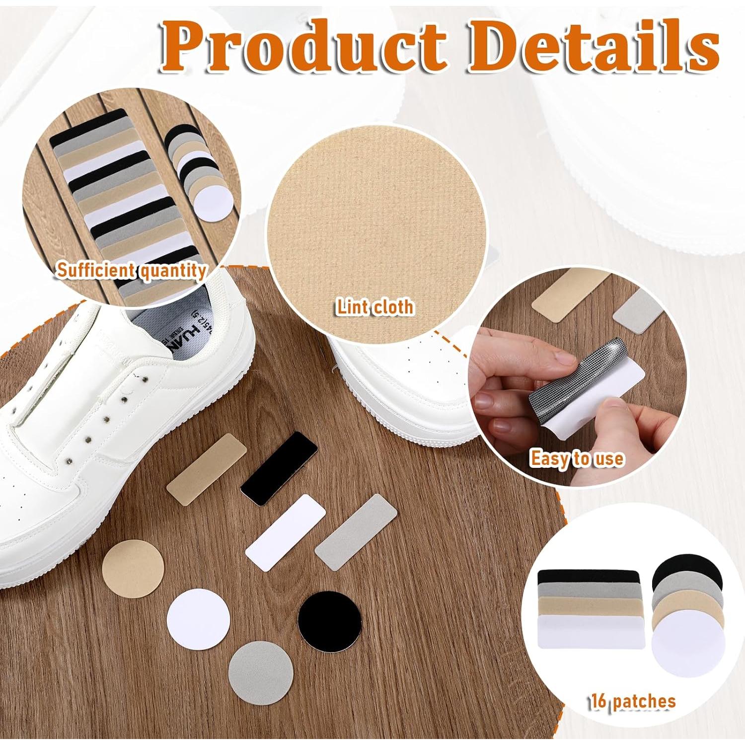 Kit de 24 Parches Autoadhesivos JIYIN para Zapatos - Reparación Agujeros