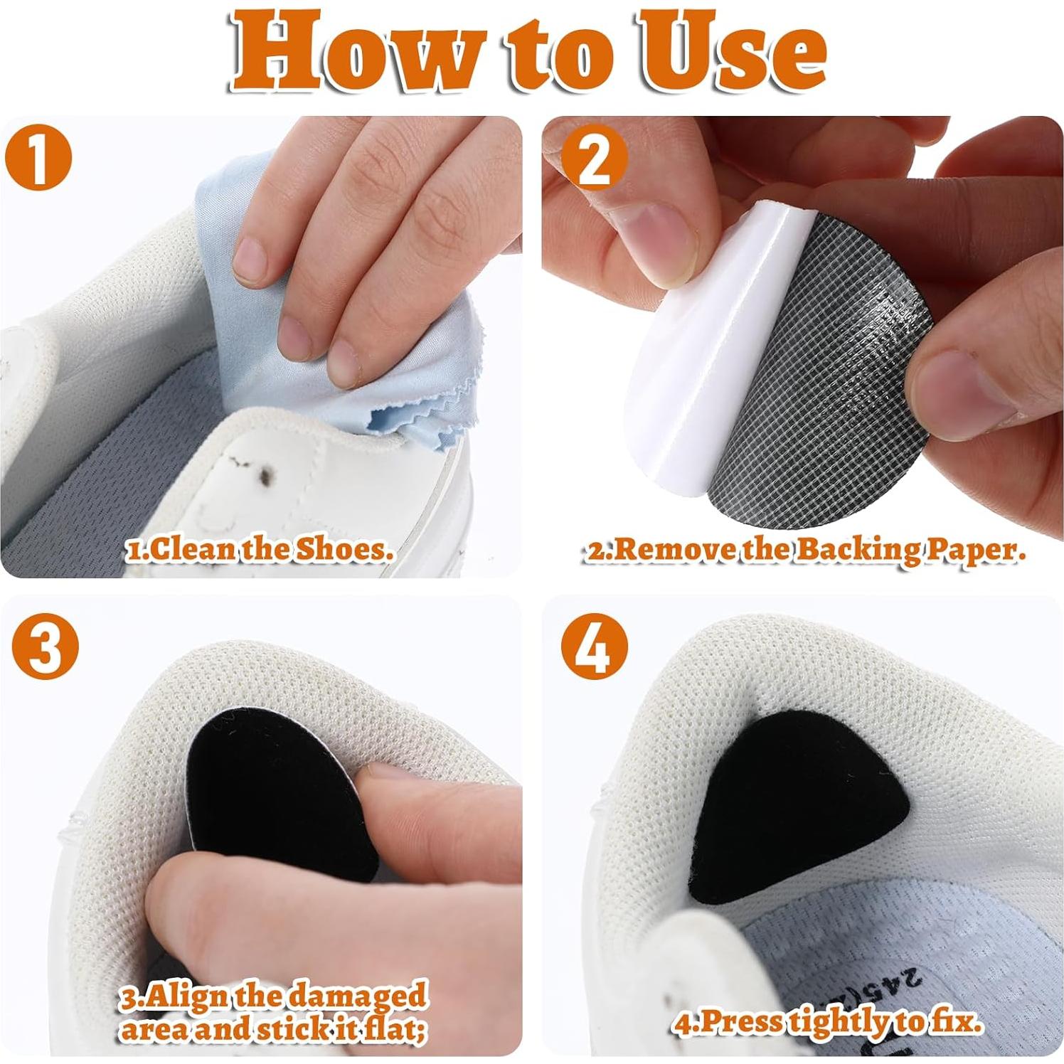 Kit de 24 Parches Autoadhesivos JIYIN para Zapatos - Reparación Agujeros