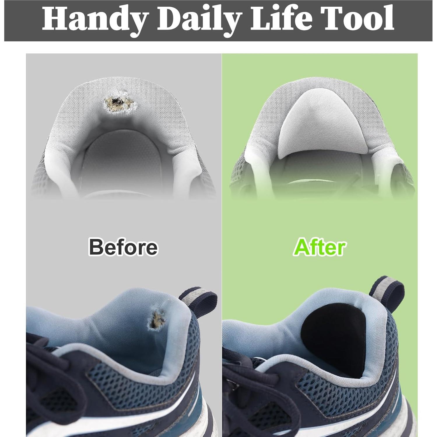 Parche Reparación Tacones Zapatos AIQINHU 4 Pares Microfibra