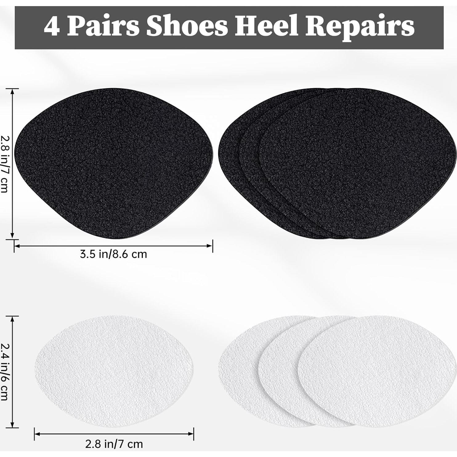 Parche Reparación Tacones Zapatos AIQINHU 4 Pares Microfibra