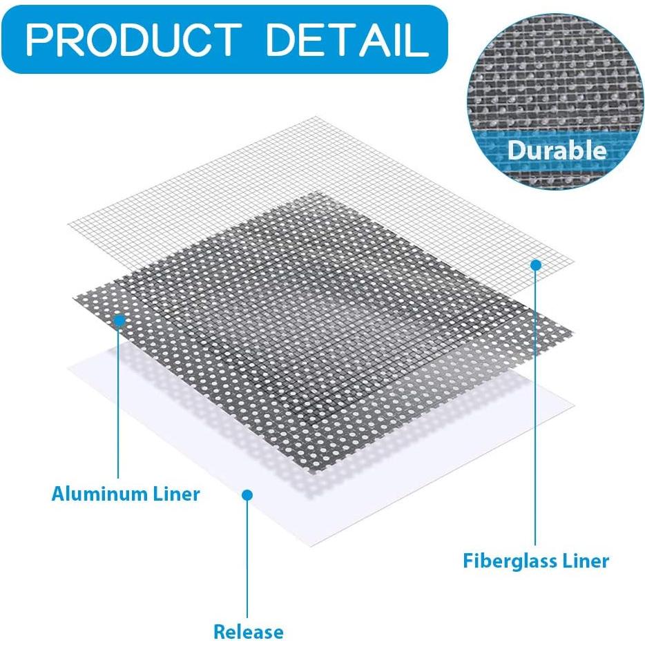 Kit de Parche de Reparación de Pared WDSHCR 6 Piezas 10x10 cm