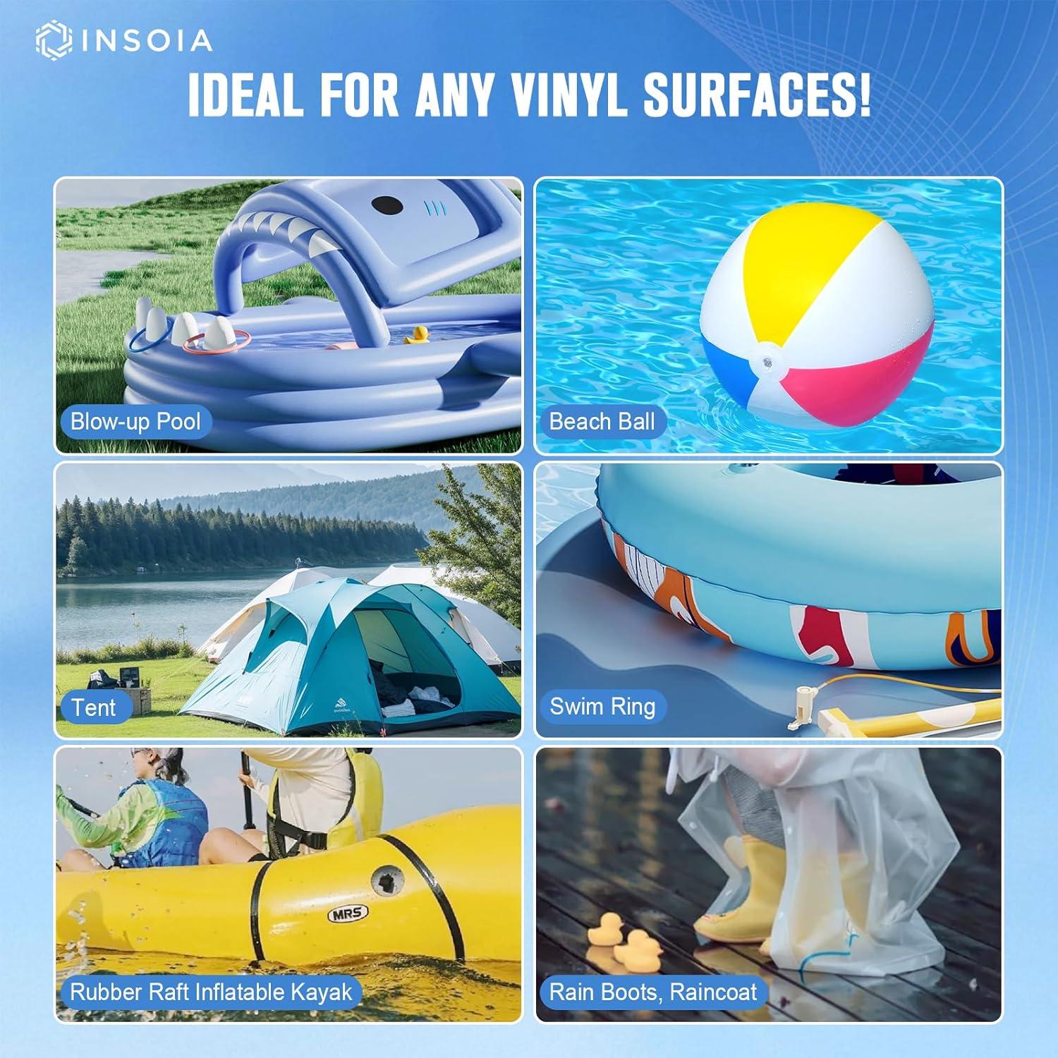 Kit de Parche para Liner de Piscina INSOIA 60 ML x 2 - Reparación Inflables