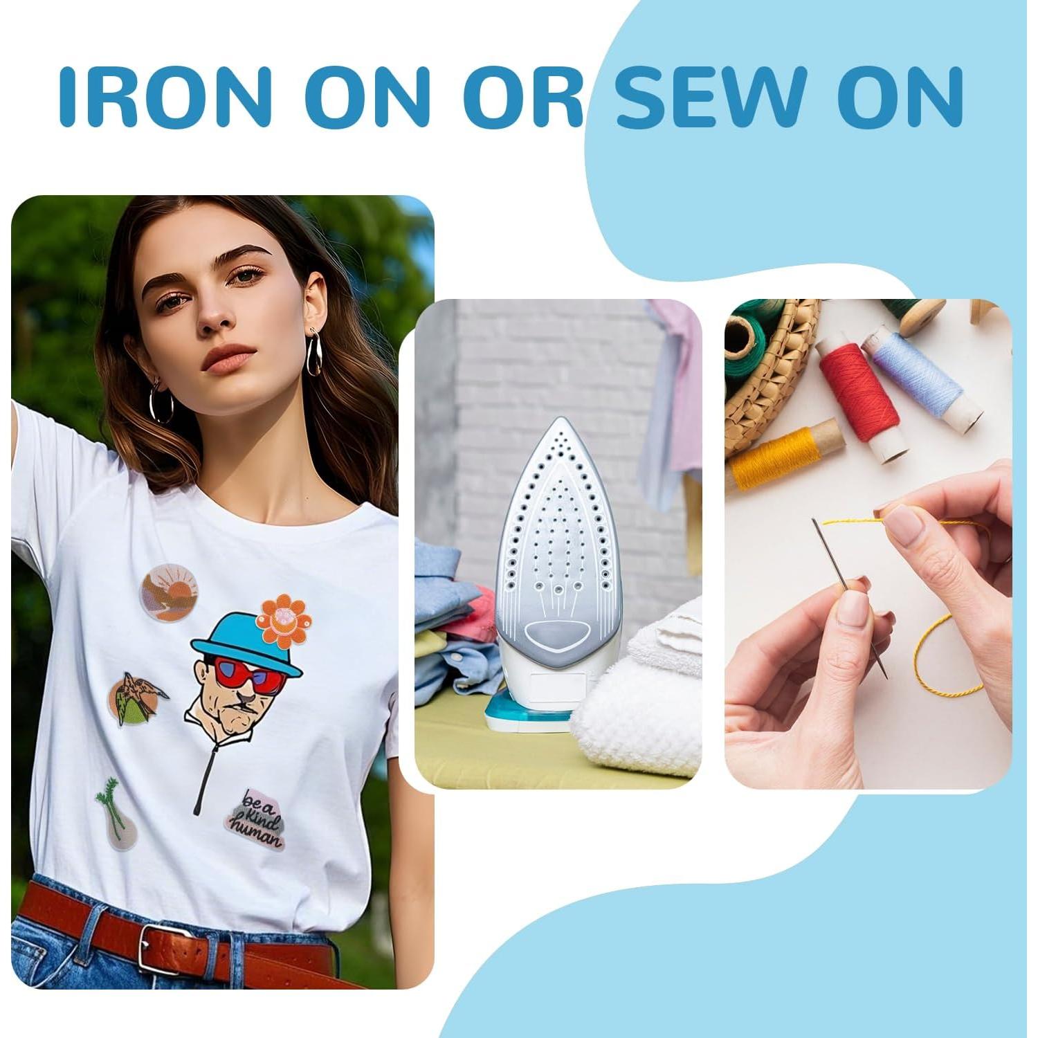 Parche Bordado Boho FR - 36 Pcs para Coser y Planchar