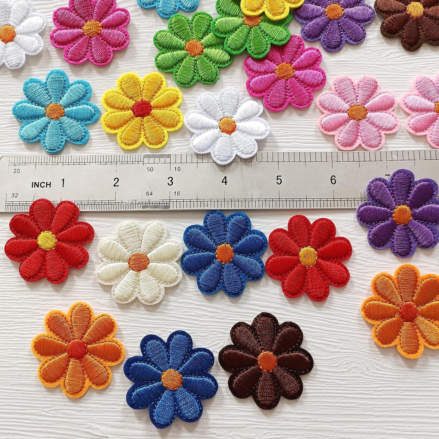 24 Parches Bordados Coloridos MISDONR para Planchar y Coser