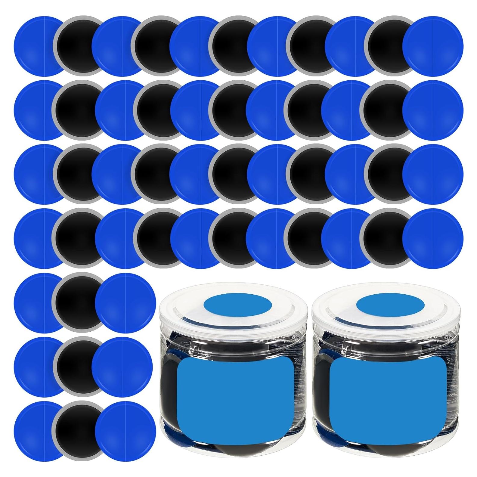 Kit de 100 Parches de Neumático Tallew 58 mm Reparación Fría
