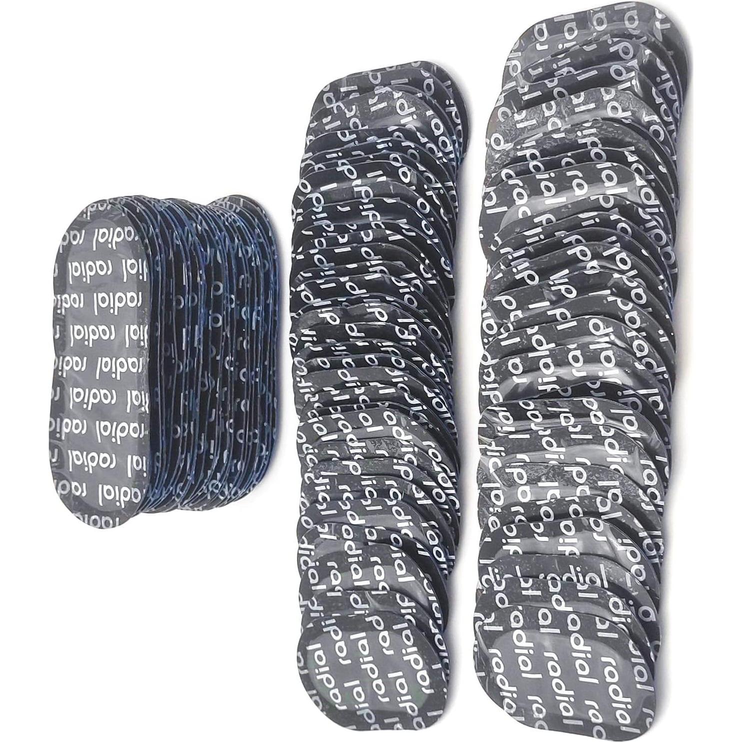 Parche Radial Ovalado XTMC 90PCS para Neumáticos 37x61mm y 48x98mm