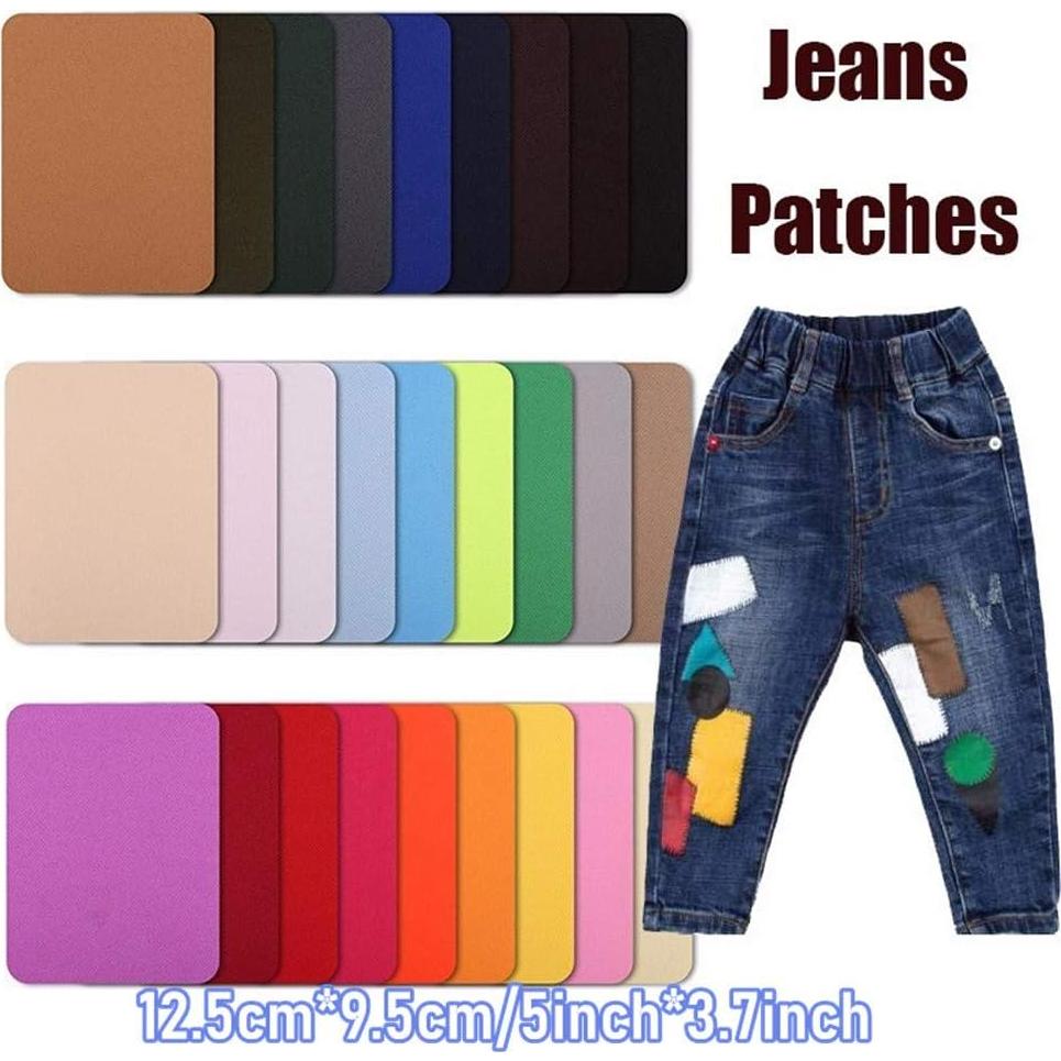 Kit de 26 Parches de Hierro Amarillos MSCFTFB para Ropa