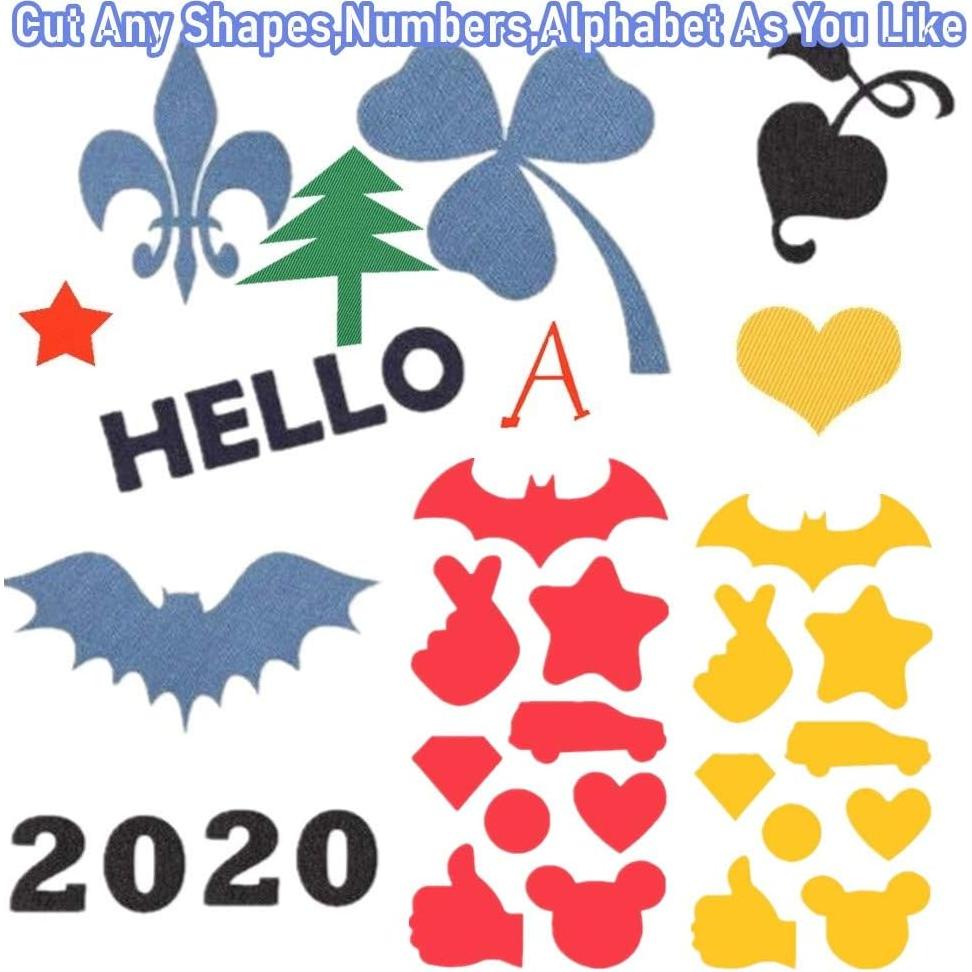 Kit de 26 Parches de Hierro Amarillos MSCFTFB para Ropa