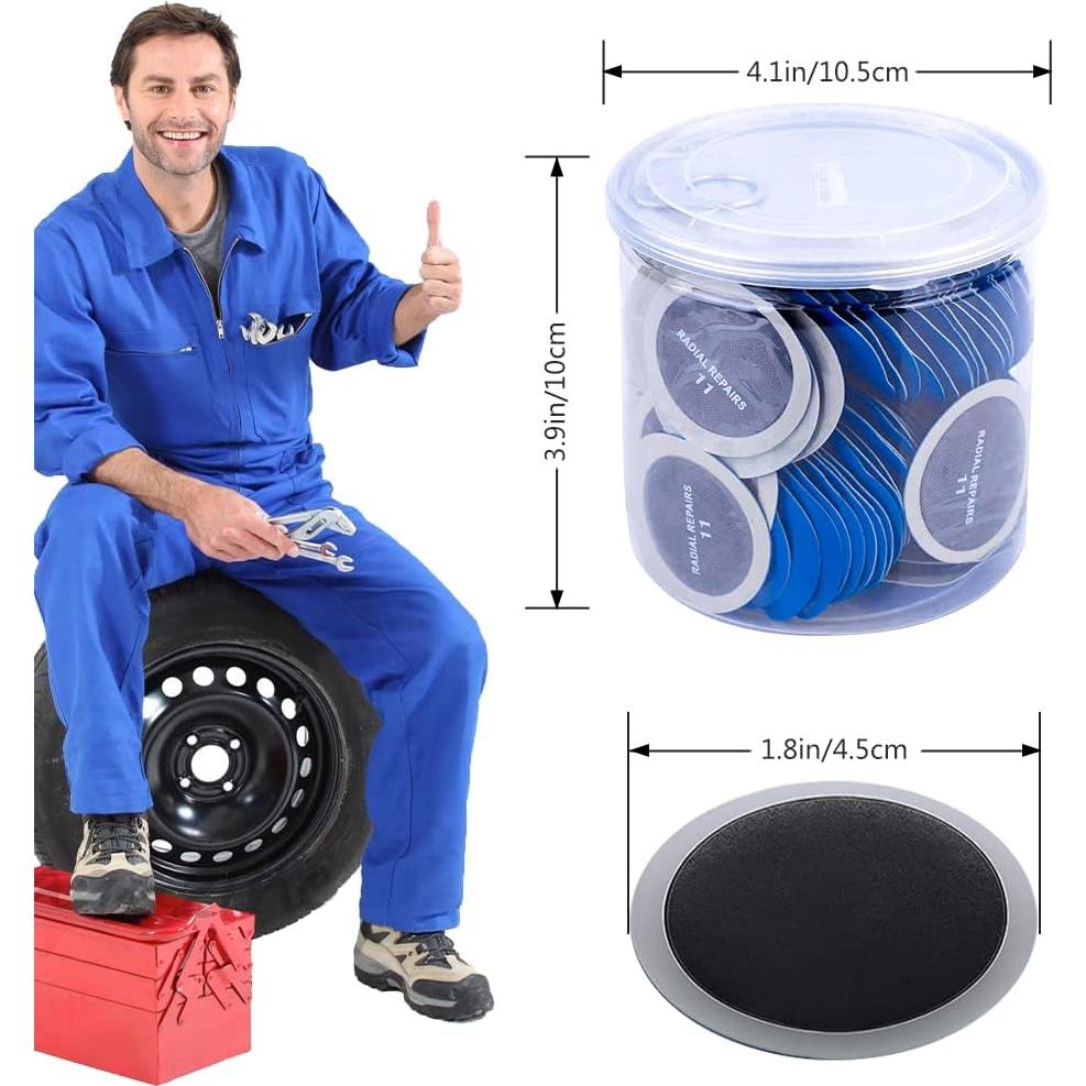 Parche de Reparación de Neumáticos Watris Veiyi 120PCS 43mm