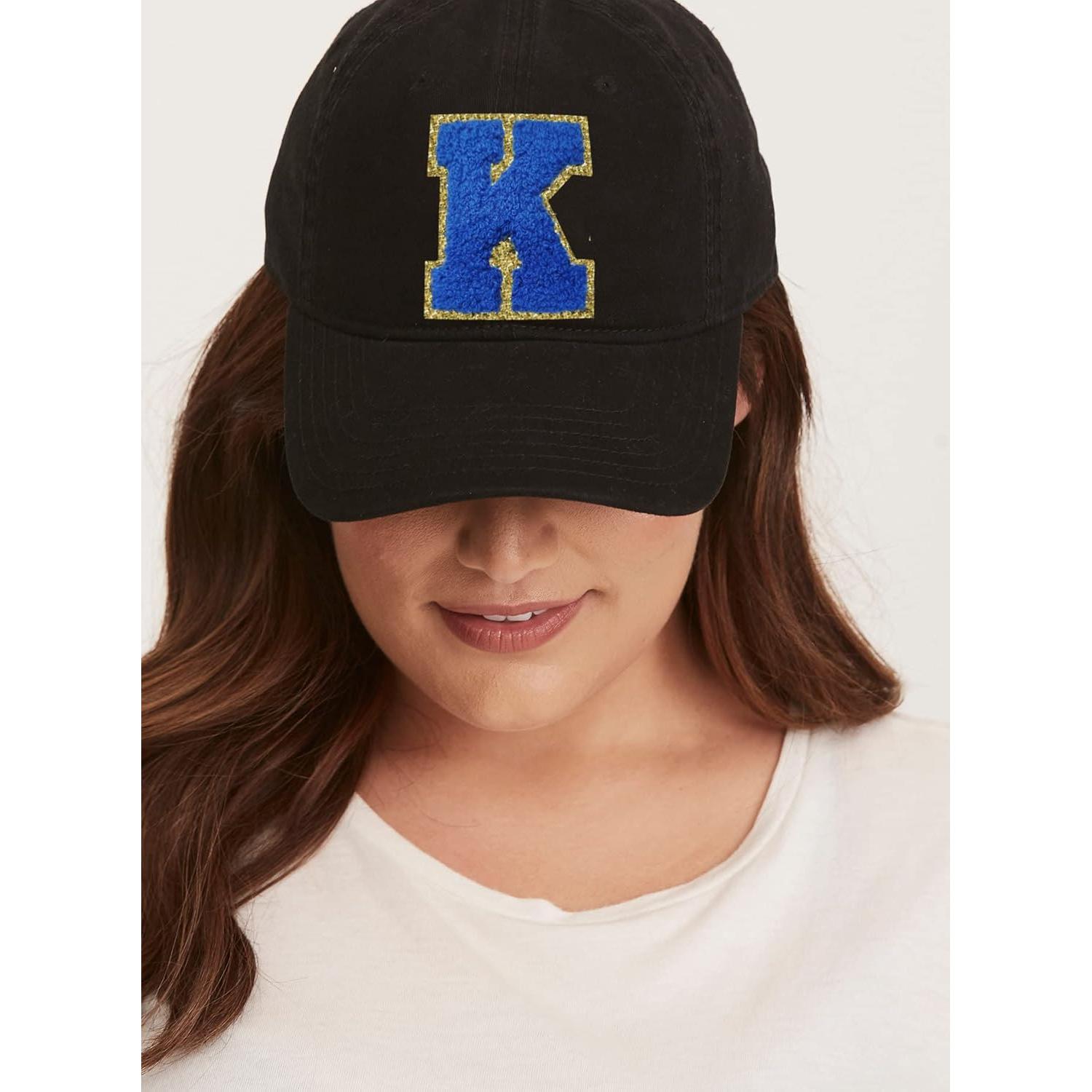 Parche de Letras Chenille Azul Oscuro SPRT 3 Piezas 7.9 cm