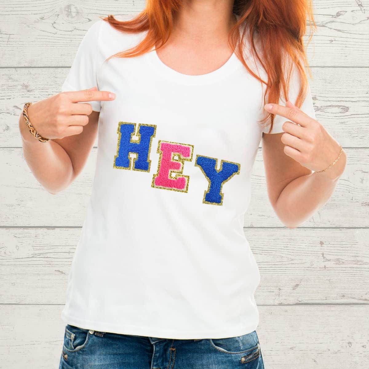 Parche de Letras Chenille Azul Oscuro SPRT 3 Piezas 7.9 cm