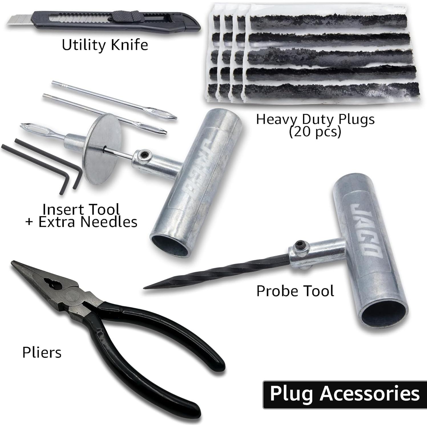 Kit de Reparación de Neumáticos JACO TRX-50 50 Piezas