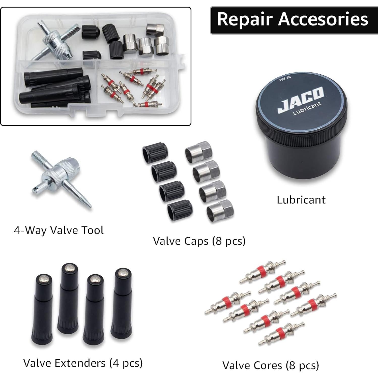 Kit de Reparación de Neumáticos JACO TRX-50 50 Piezas