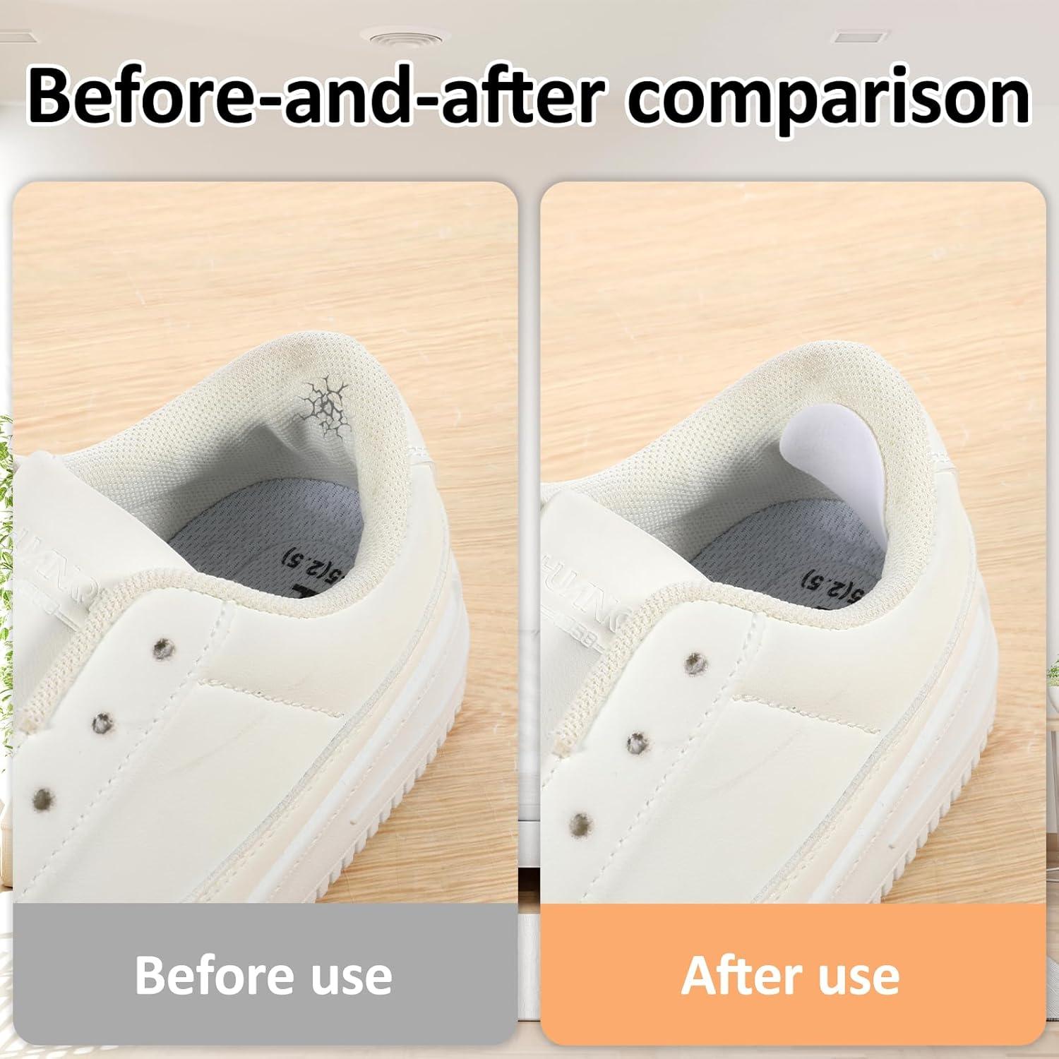 24 Parches Autoadhesivos para Zapatos - 4 Colores y 2 Formas