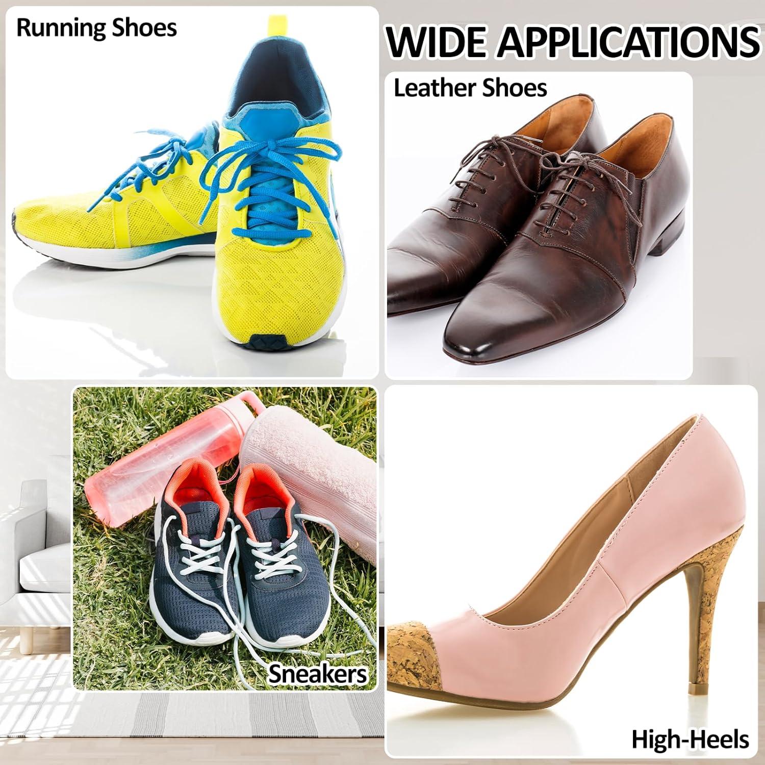 24 Parches Autoadhesivos para Zapatos - 4 Colores y 2 Formas