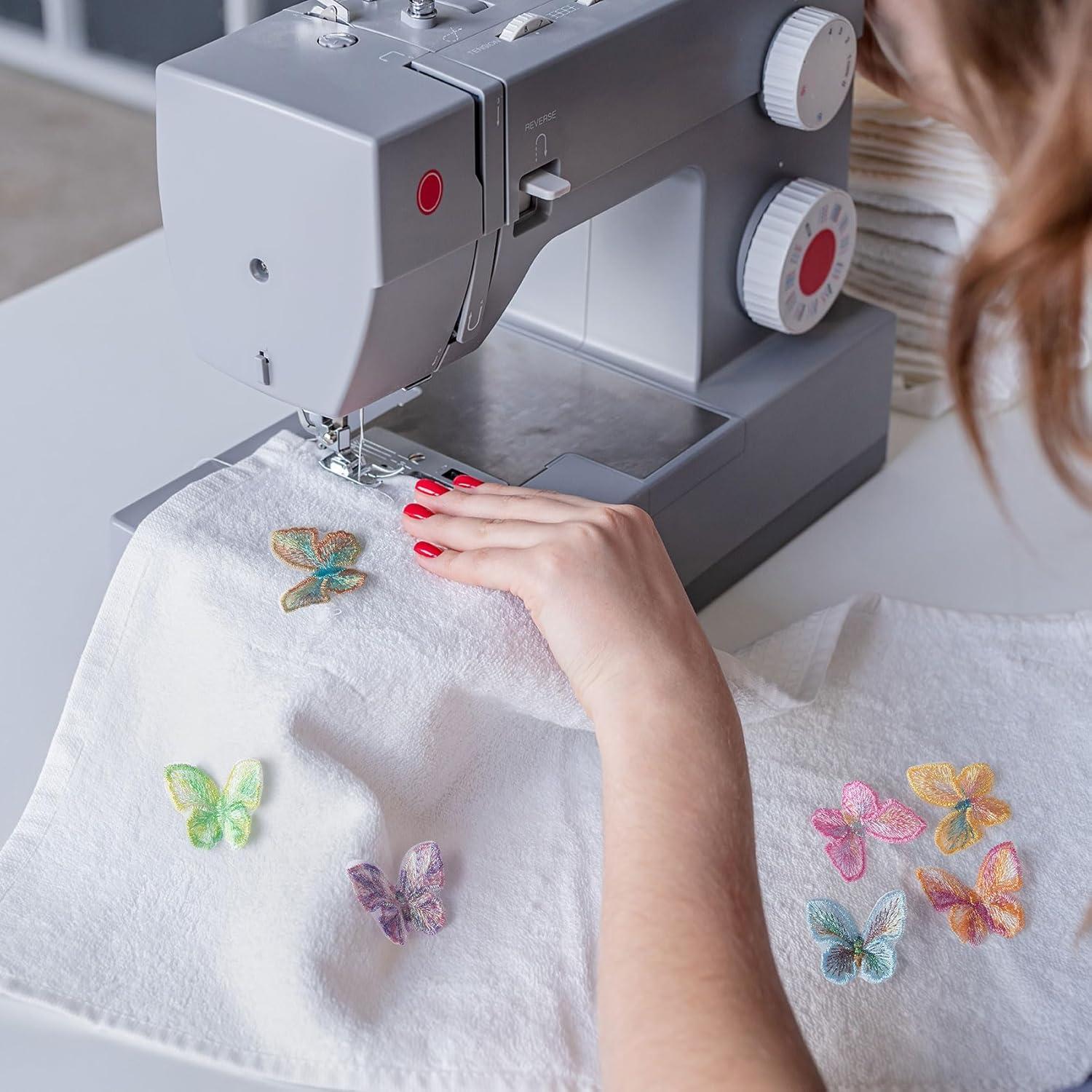 14 Parches de Encaje de Mariposa Coloridos HINZIC 4.6x3.8cm