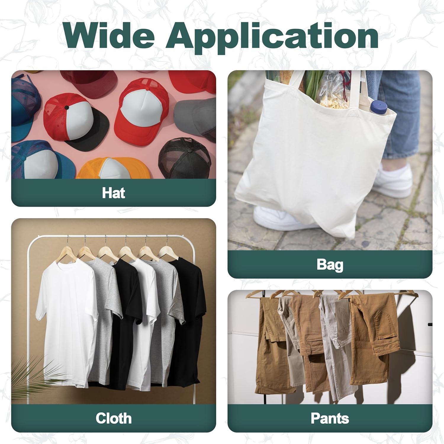 Parche de Planchar 8 Piezas Algodón Gris 9.5x12.5 cm KM