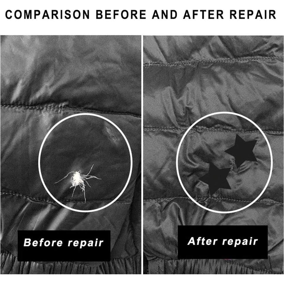 15 Parches de Reparación Autoadhesivos Nylon Pimoys 25x15cm