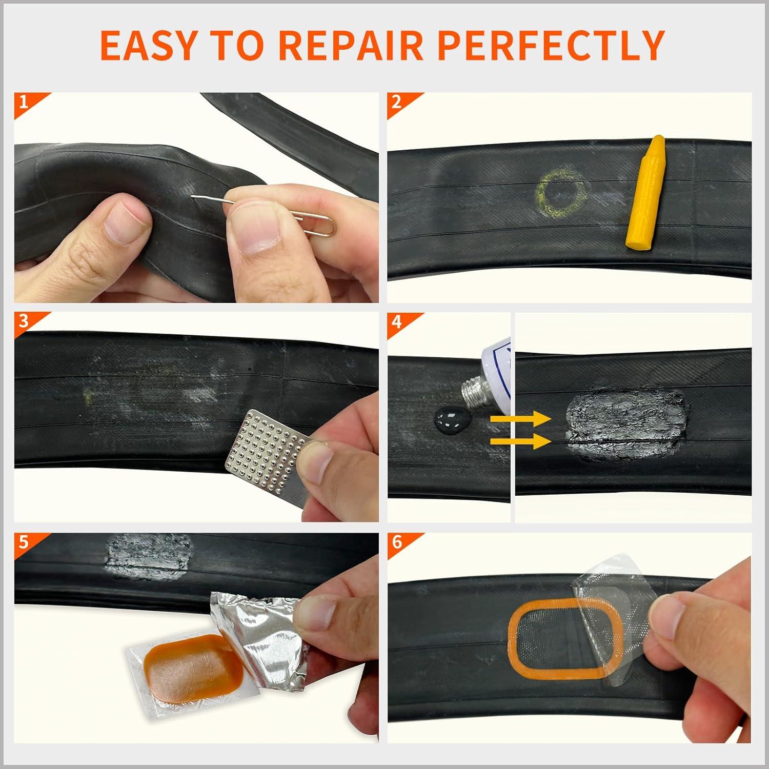 Parche de Reparación PAX 48 Pcs 34x52mm para Neumáticos