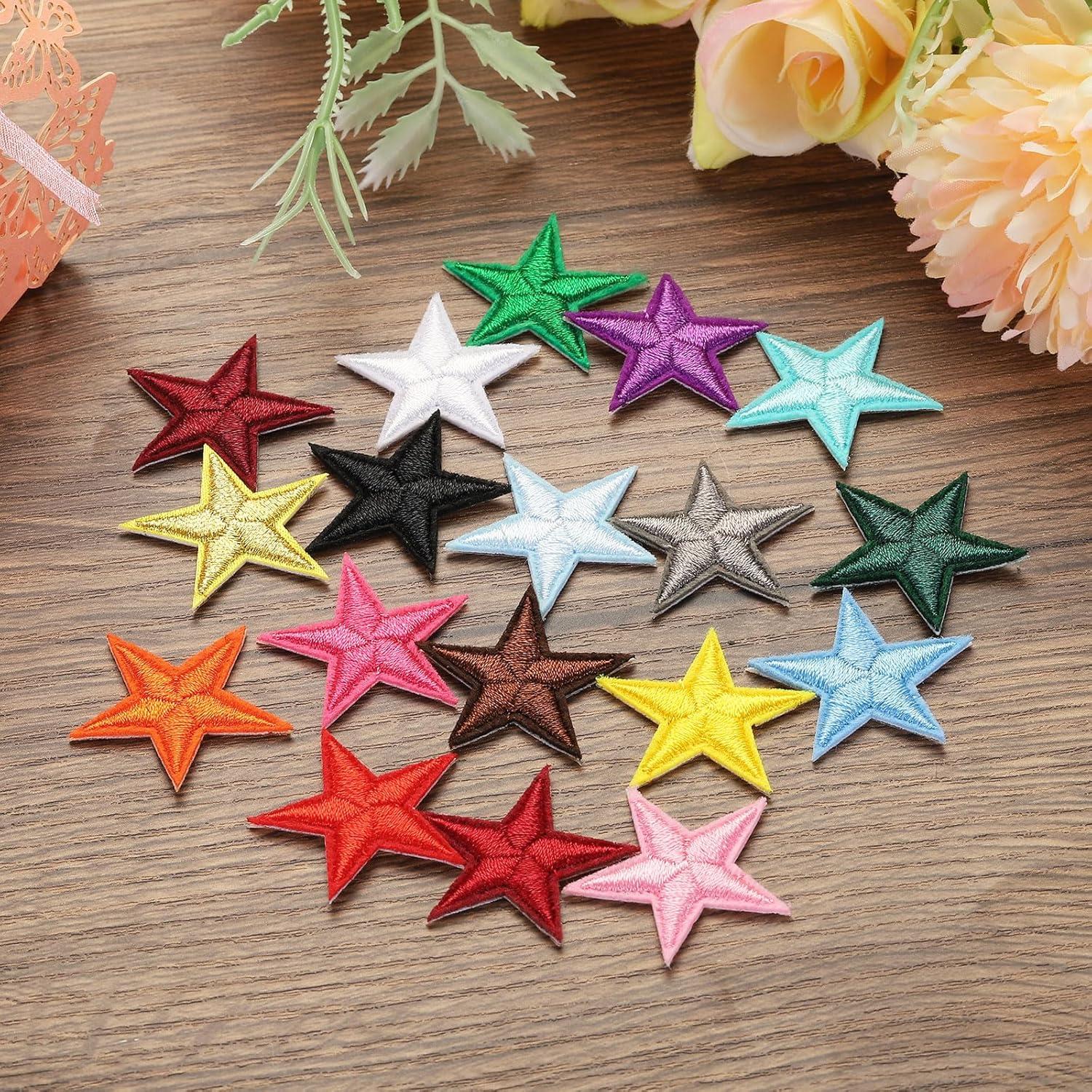 Parche de Hierro Estrella Amarillo MECCANIXITY 50 Pcs 2.9cm