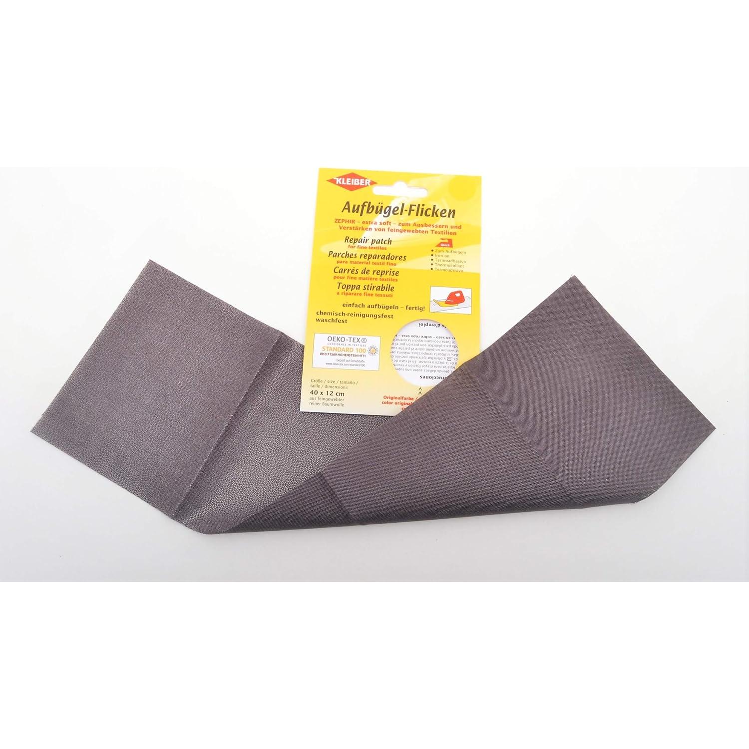 Parche termoadhesivo Kleiber 40x12 cm Algodón Gris