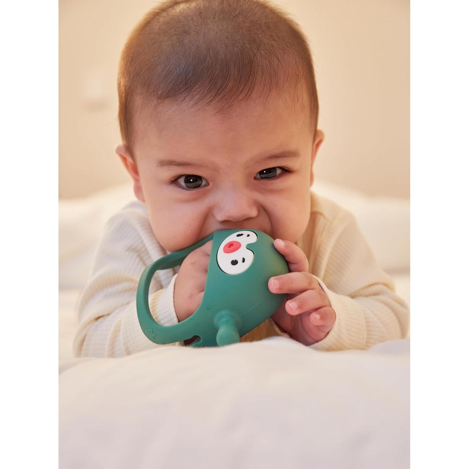 Smily Mia Set de Calcetines y Mordedores para Bebés - Verde Pino