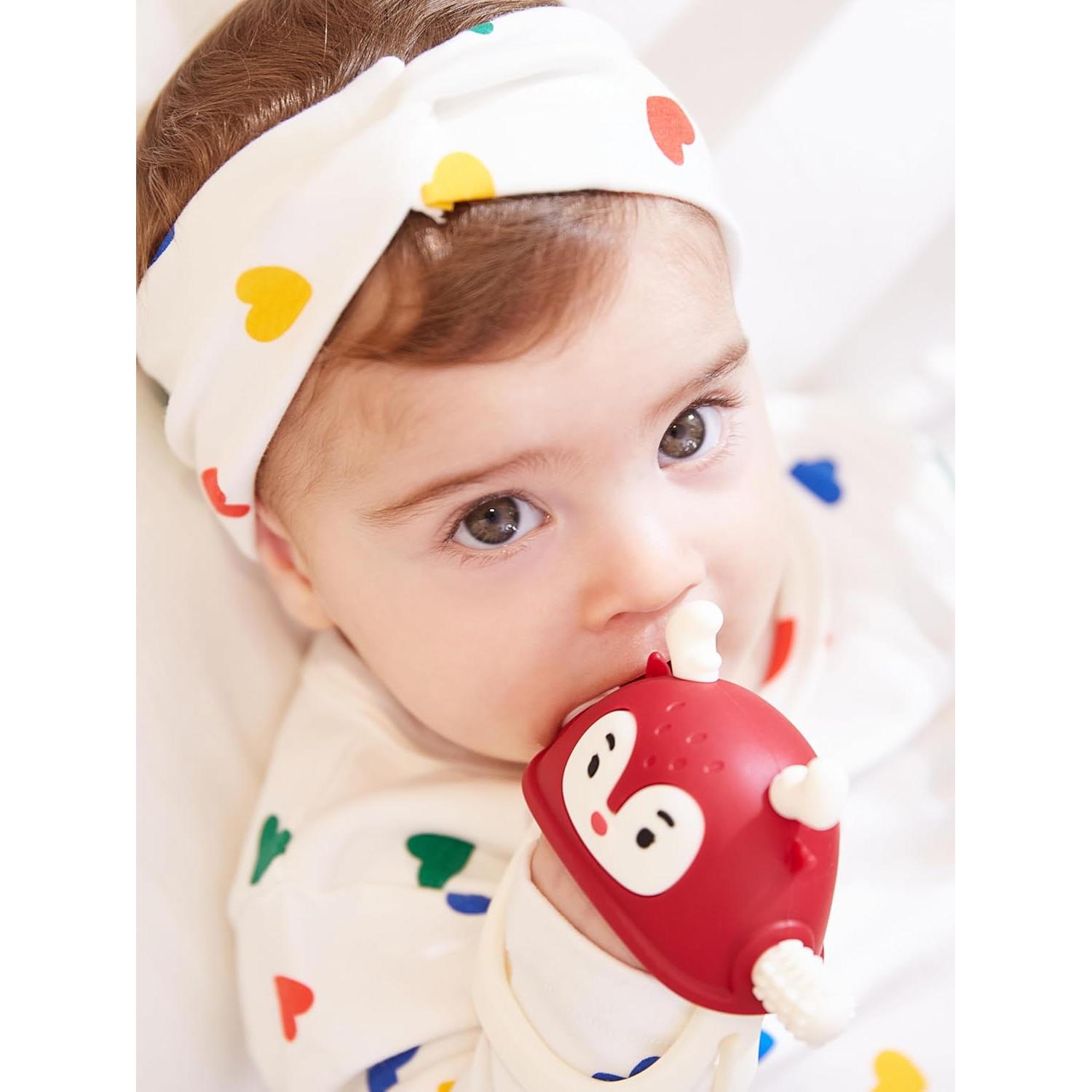 Smily Mia Set de Calcetines y Mordedores para Bebés - Verde Pino