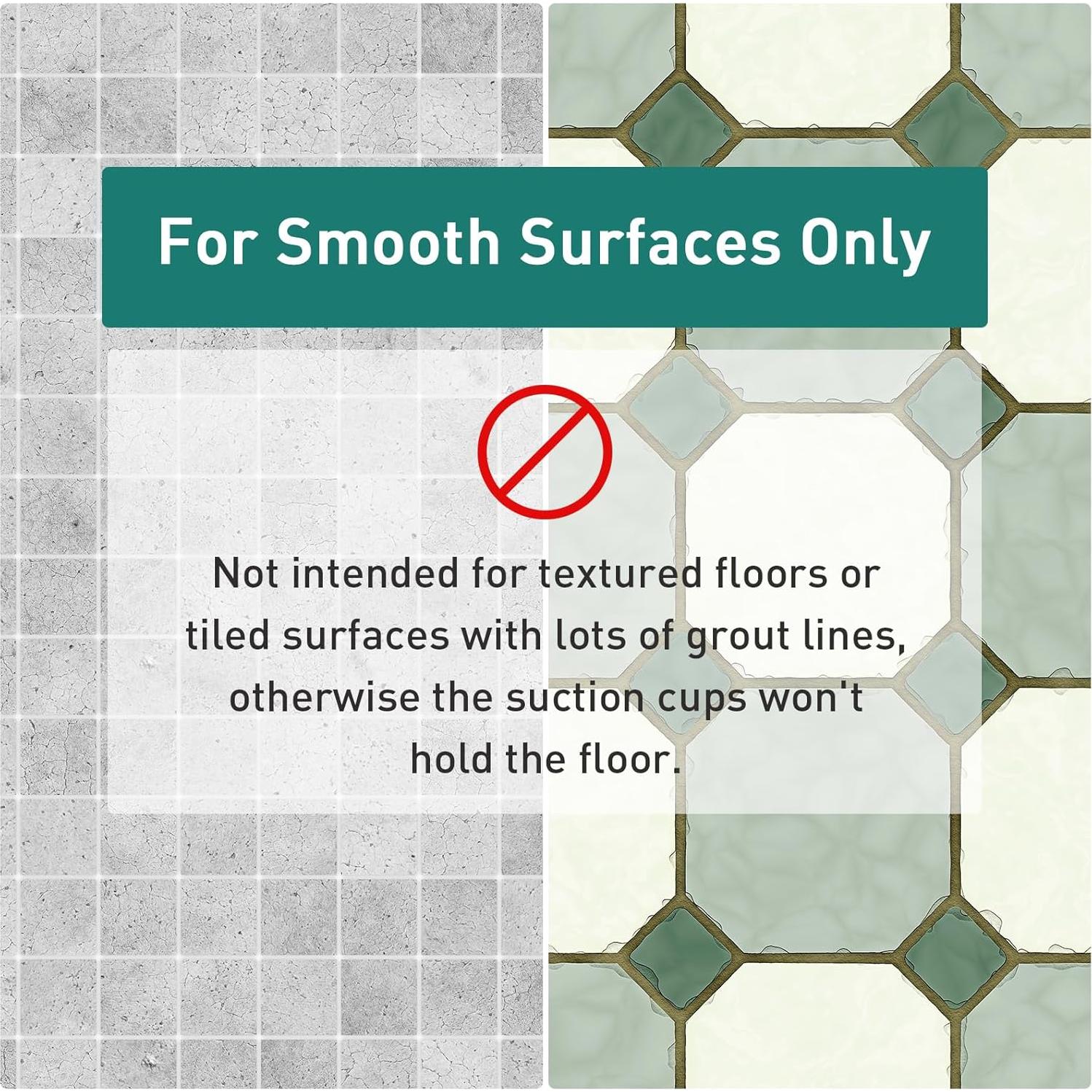 Alfombrilla de Ducha Antideslizante Naoloture 68.58x68.58cm Negra