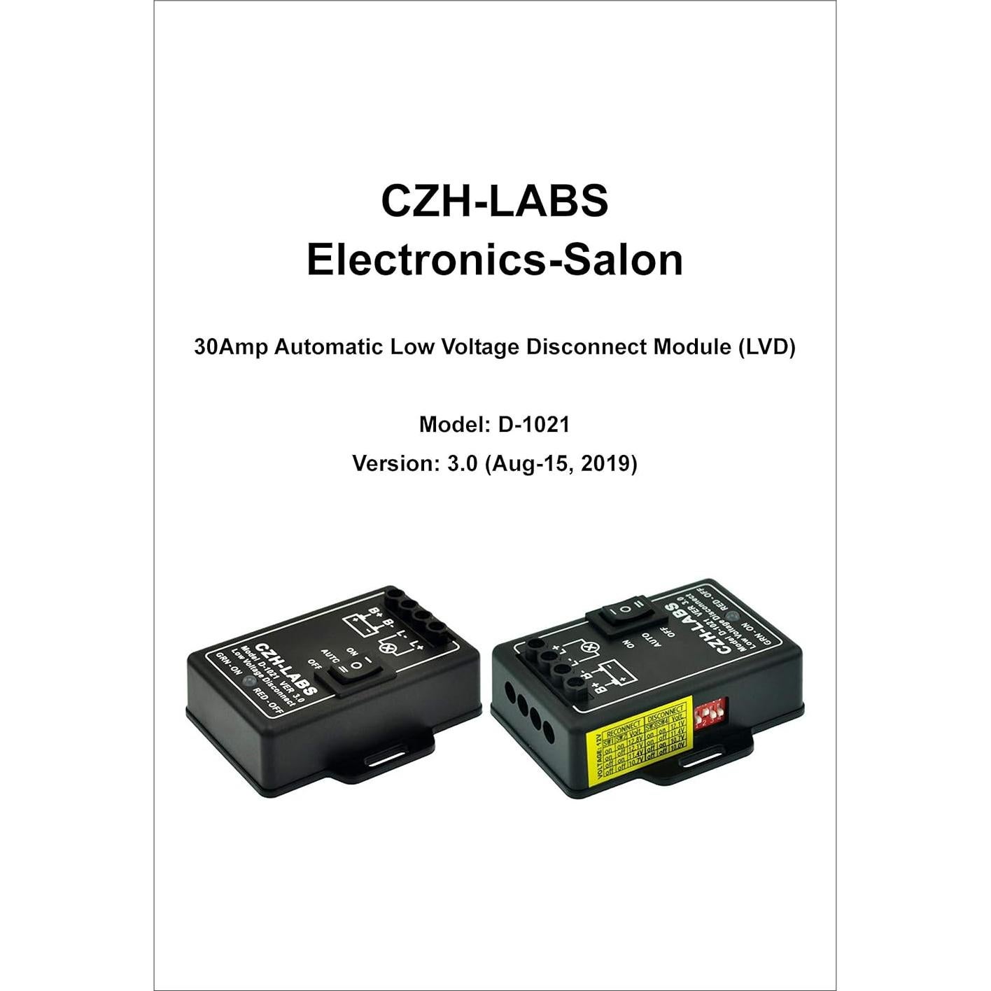 Módulo LVD 36V 30A Automático Interruptor Electrónico