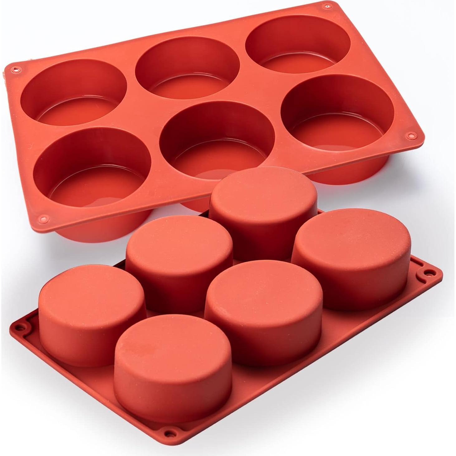 Moldes de Huevo de Silicona Dootafy 2 Piezas 7.6 cm Profundos