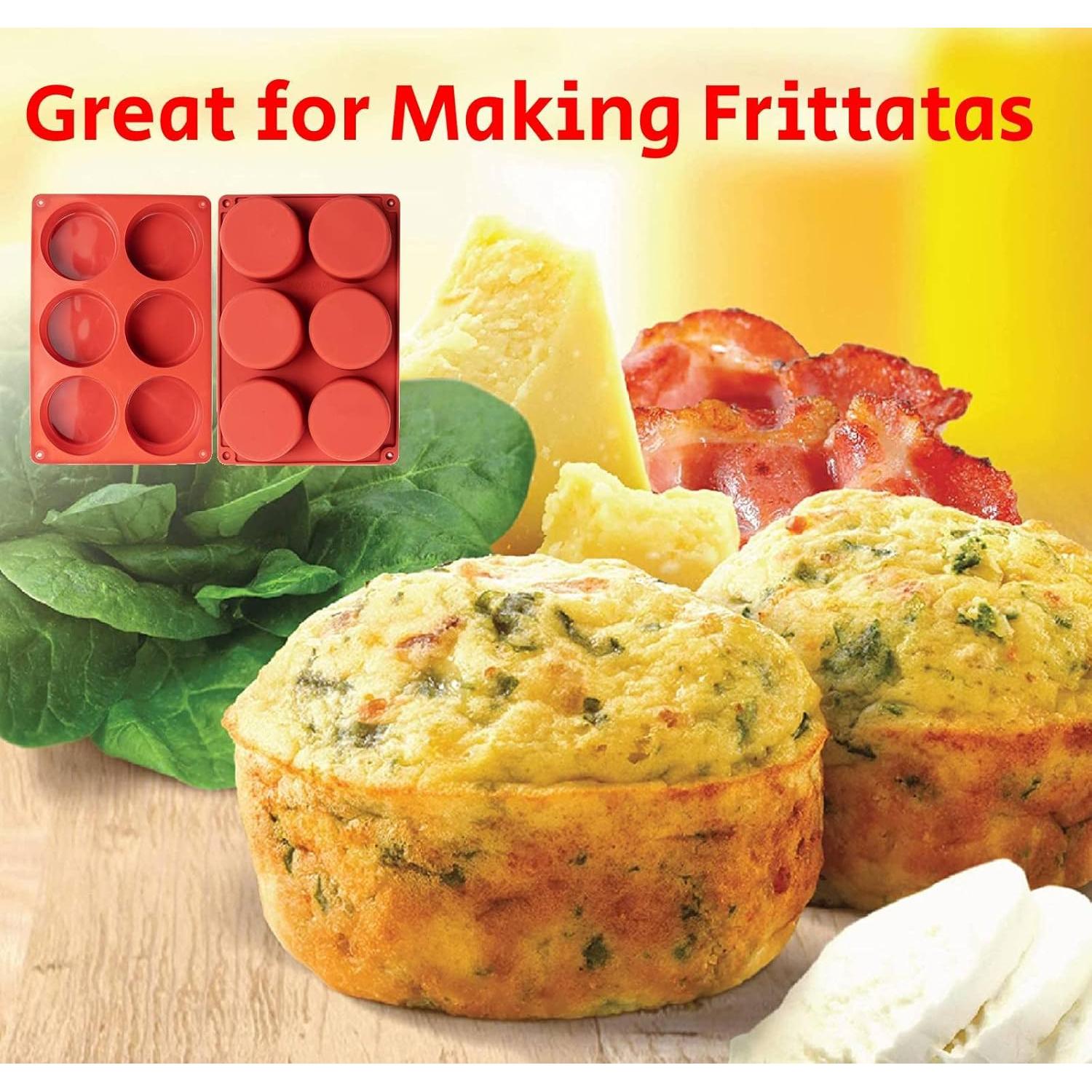 Moldes de Huevo de Silicona Dootafy 2 Piezas 7.6 cm Profundos