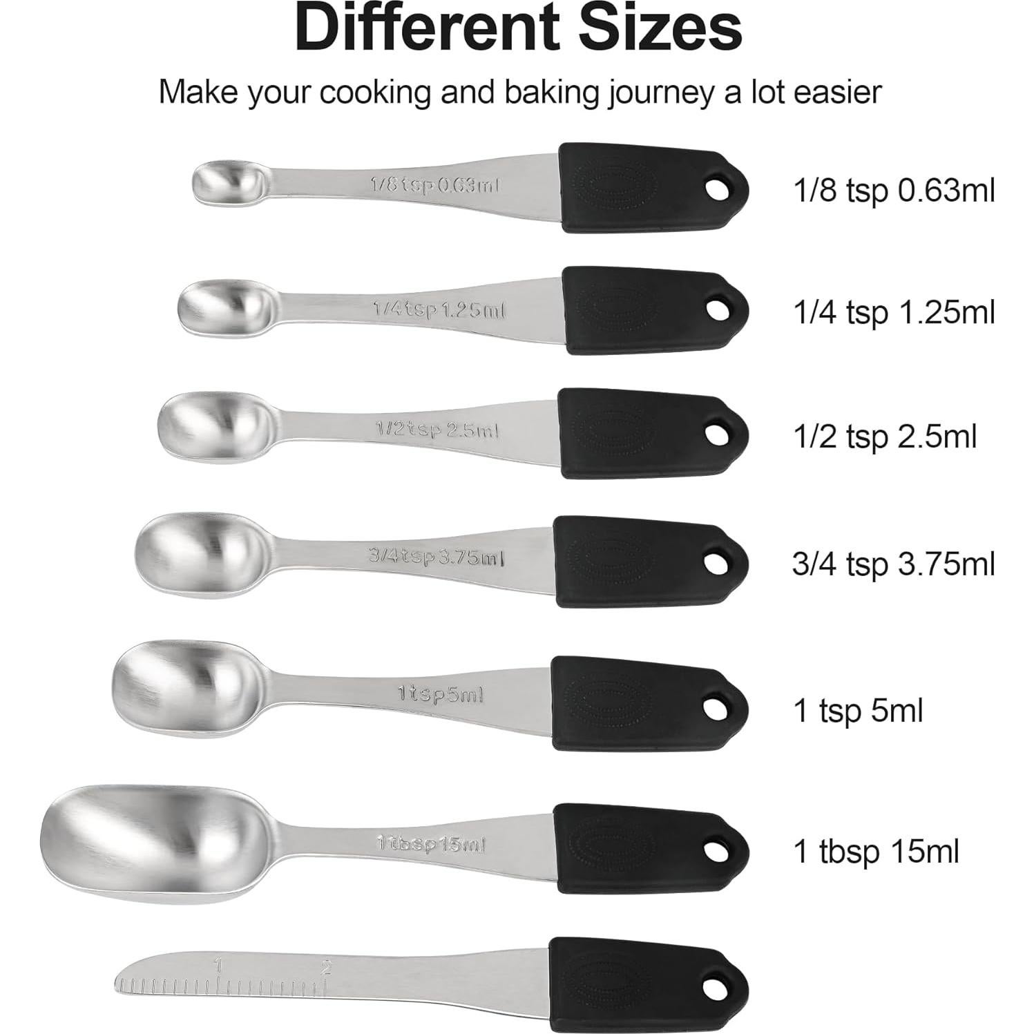 Juego de Tazas y Cucharas Medidoras Magnéticas Smithcraft 15