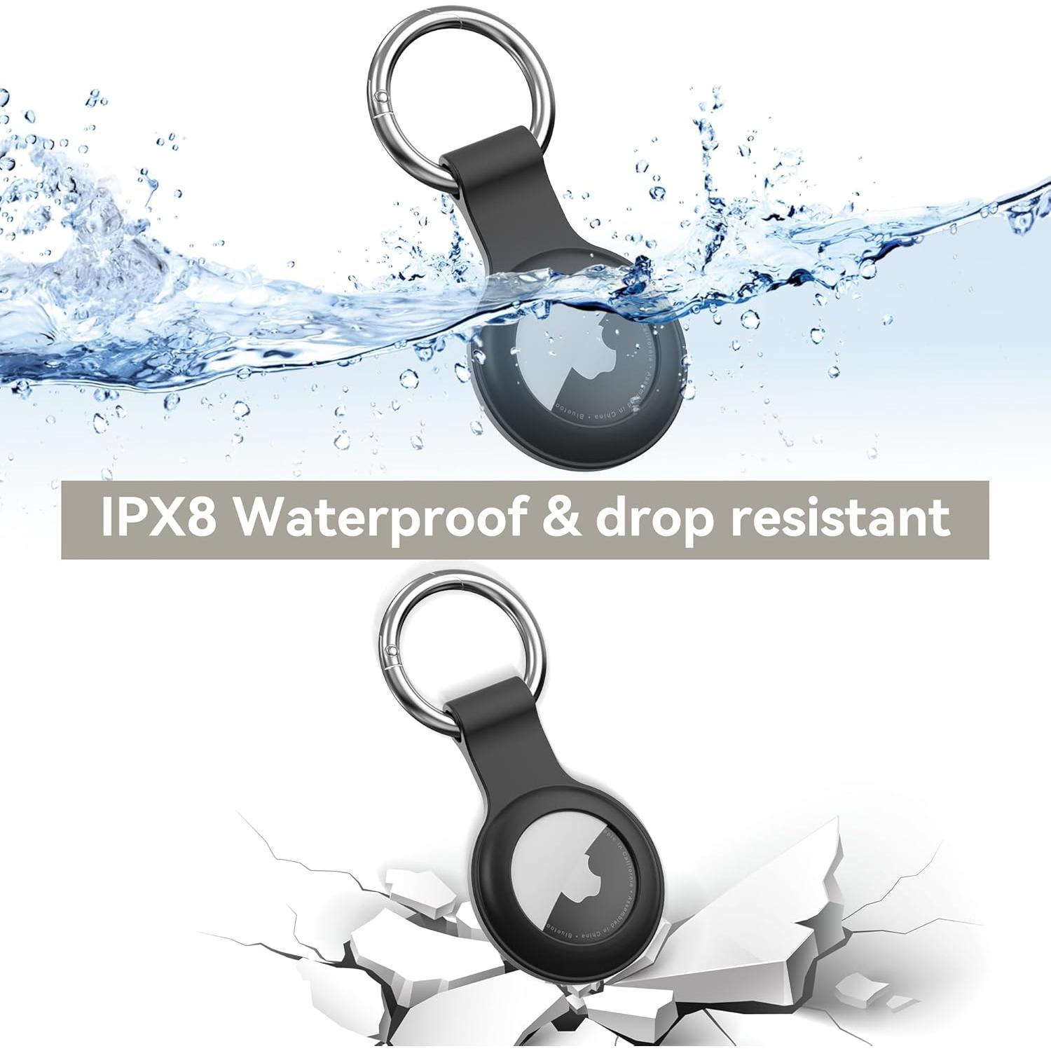 Paquete de 4 fundas de silicona a prueba de agua para AirTag