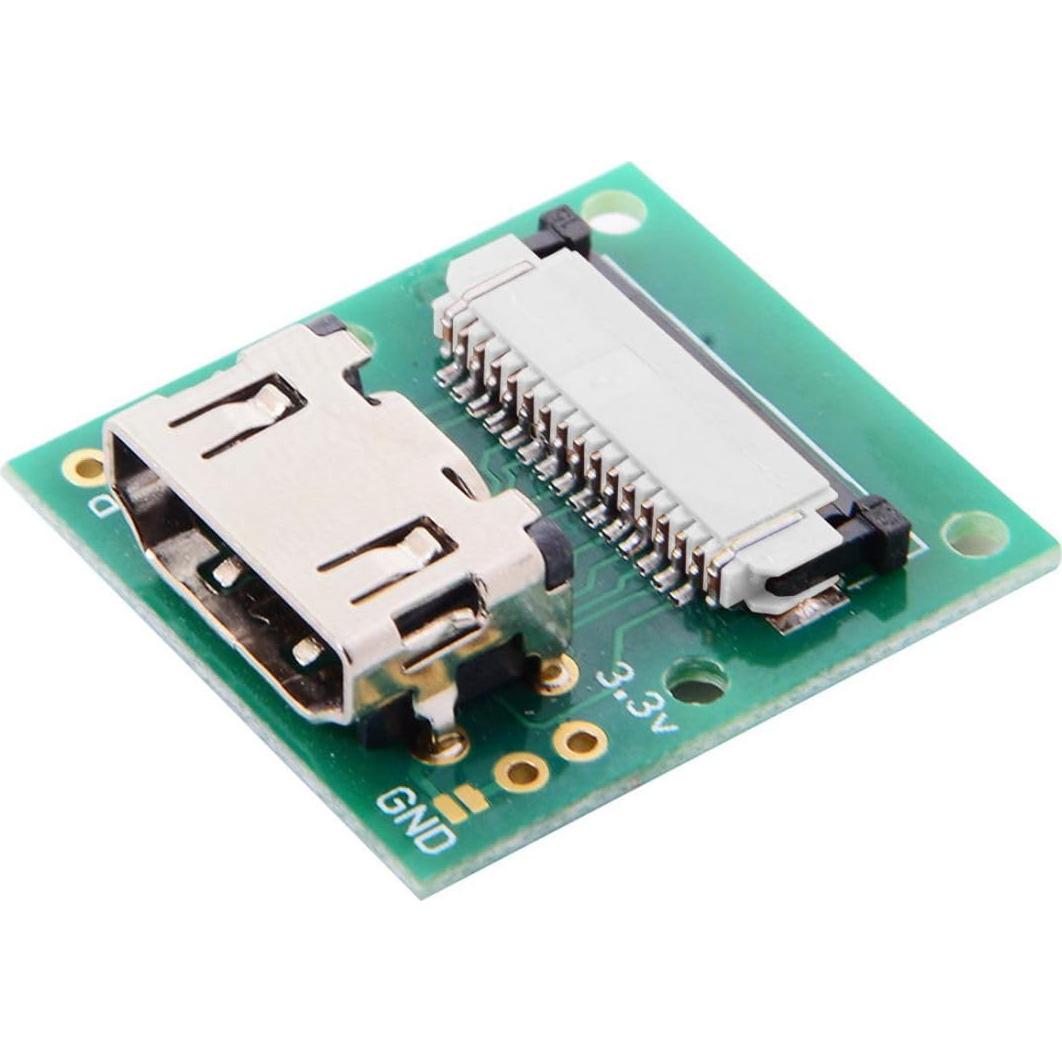 chenyang 2 Pack HDMI to CSI Raspberry PI Camera Module Expansion Adapter with Flat Ribbon Flex Cable 5cm