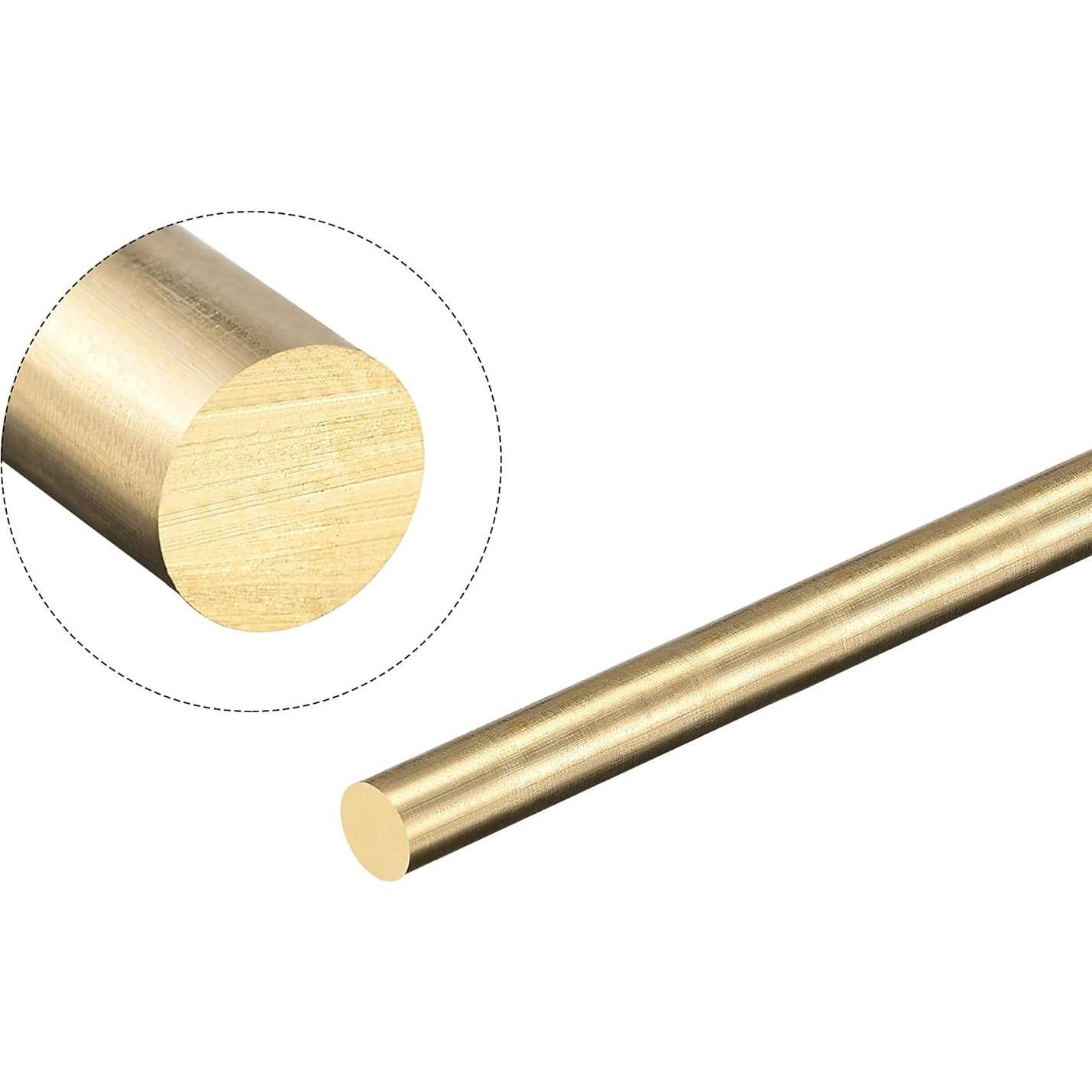 Barra Redonda de Latón uxcell 4mm x 400mm para Modelismo