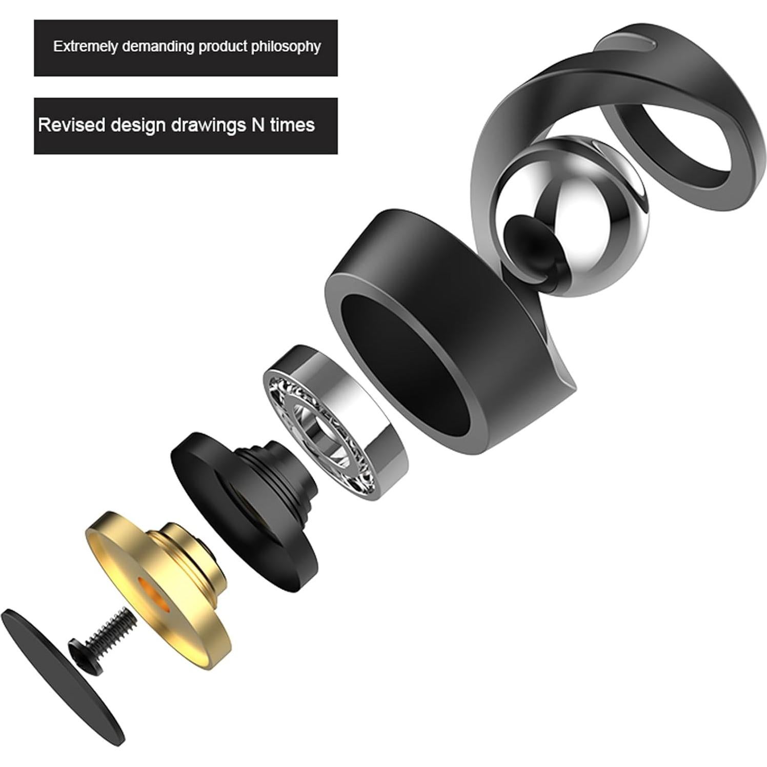 Juguete Antiestrés Cinético Zebo Bola Gris-Oro Rosa