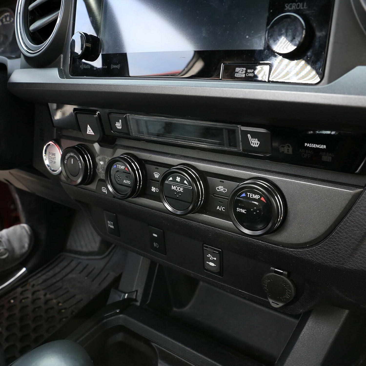 Cubiertas de Consola Central Toyota Tacoma 2016-2023 - Negro