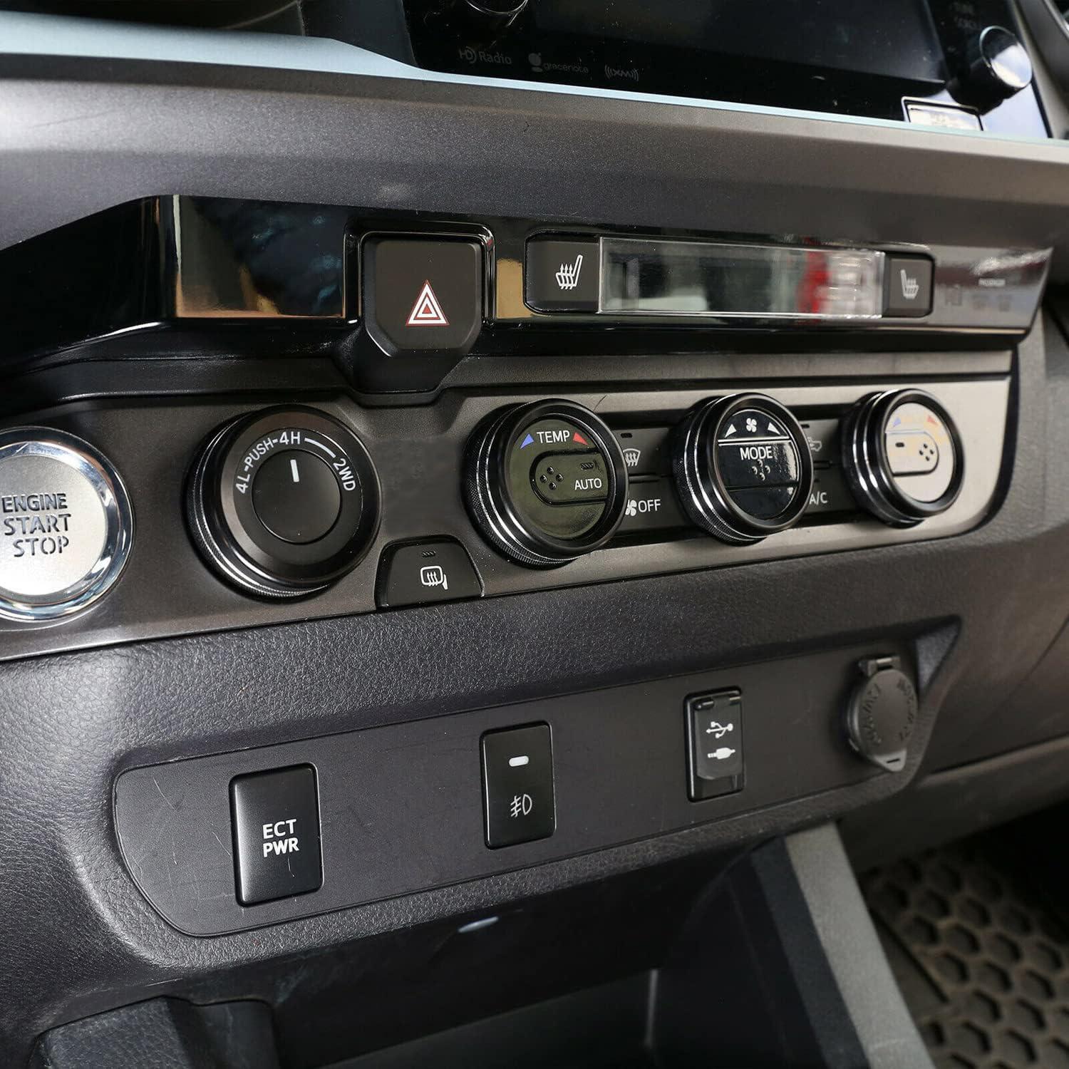 Cubiertas de Consola Central Toyota Tacoma 2016-2023 - Negro