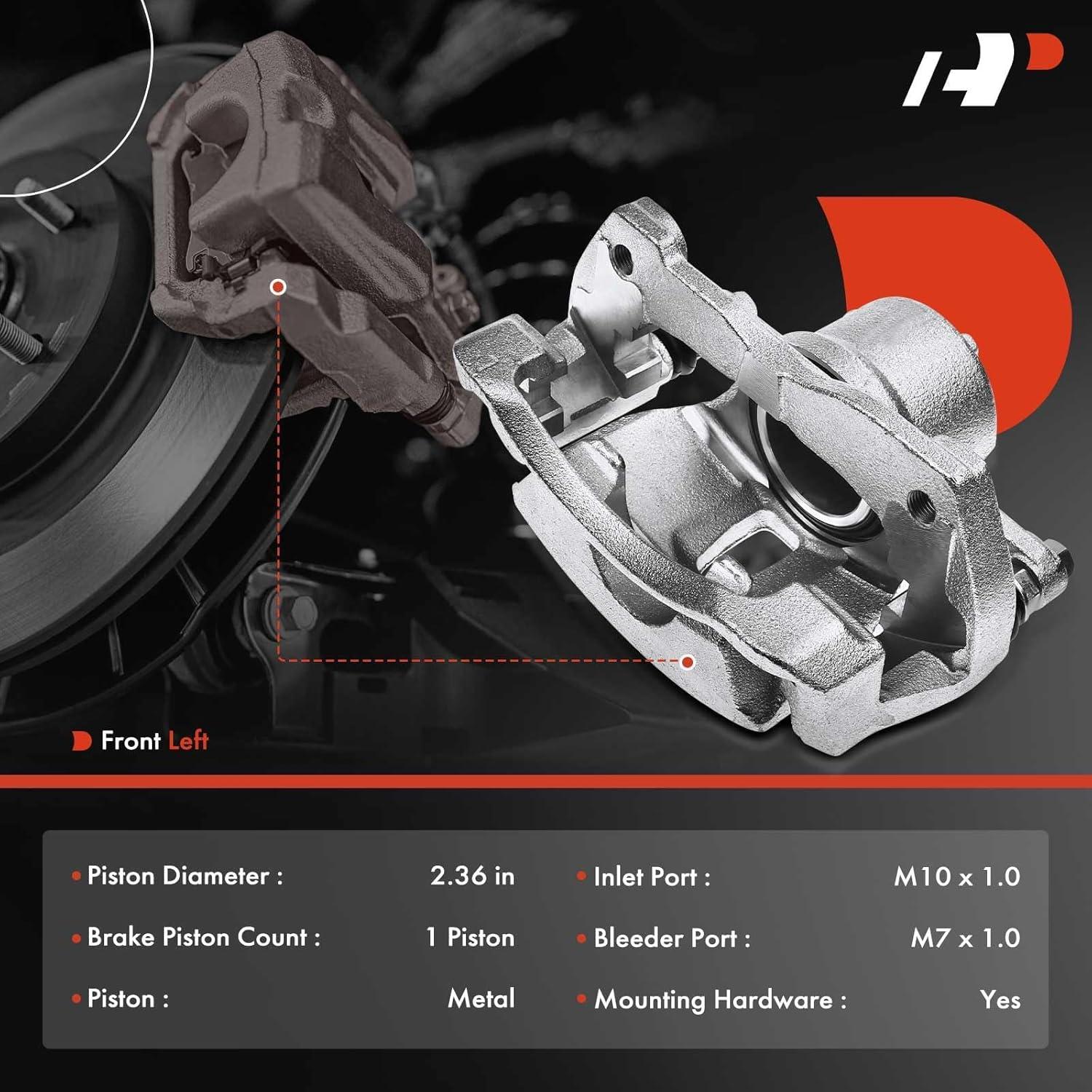 Caliper de Freno de Disco A-Premium Lado Conductor Frontal