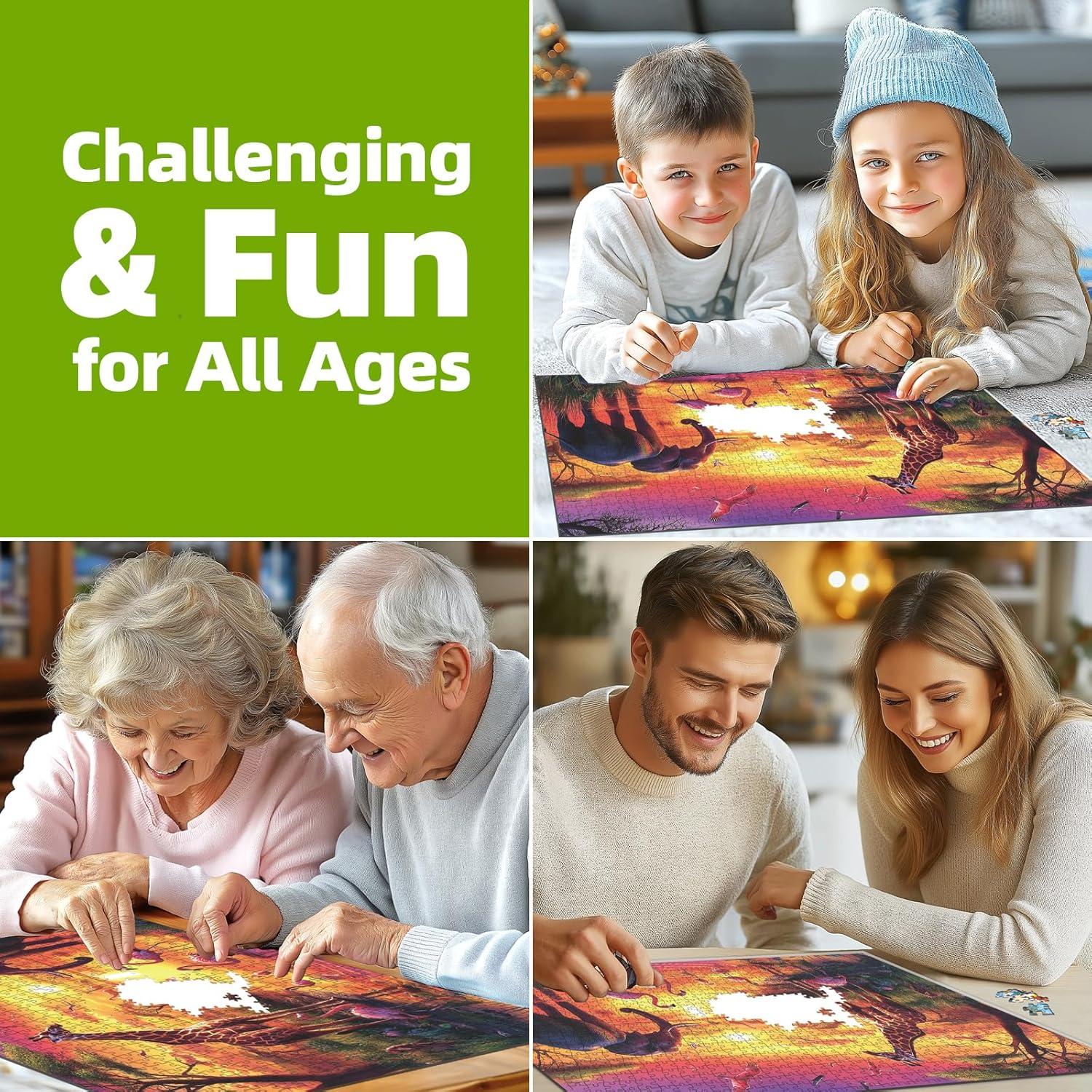 Rompecabezas de Animales 500 Piezas MINIWAN 53.34x38.1cm