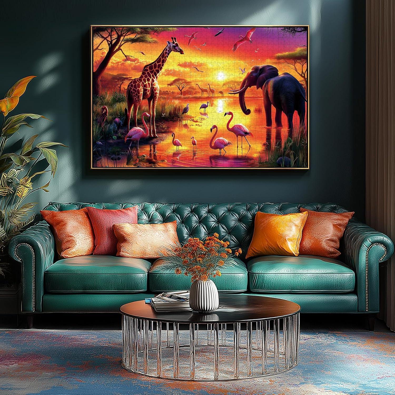 Rompecabezas de Animales 500 Piezas MINIWAN 53.34x38.1cm