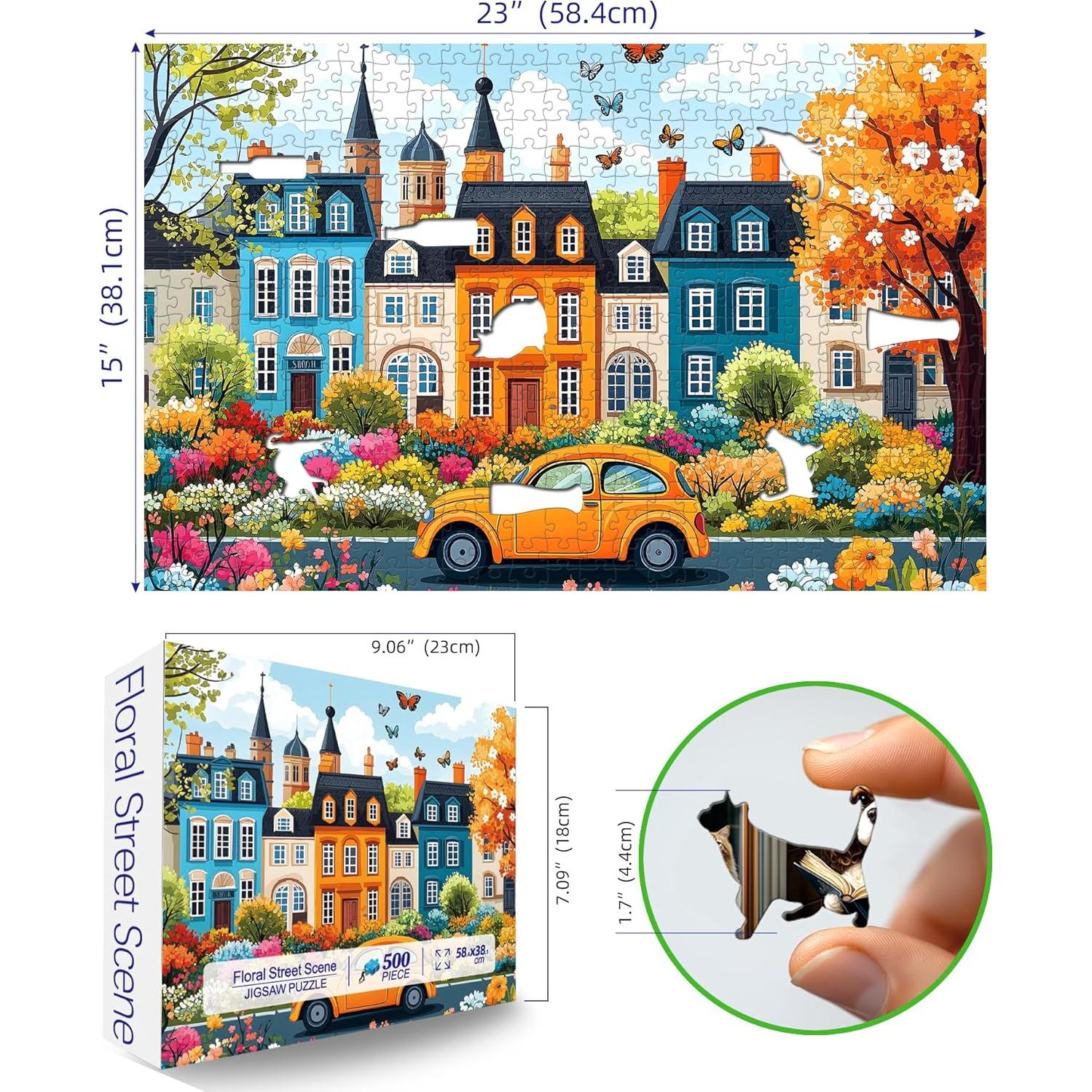 Rompecabezas Calle Colorida 500 Piezas MINIWAN 53x38 cm