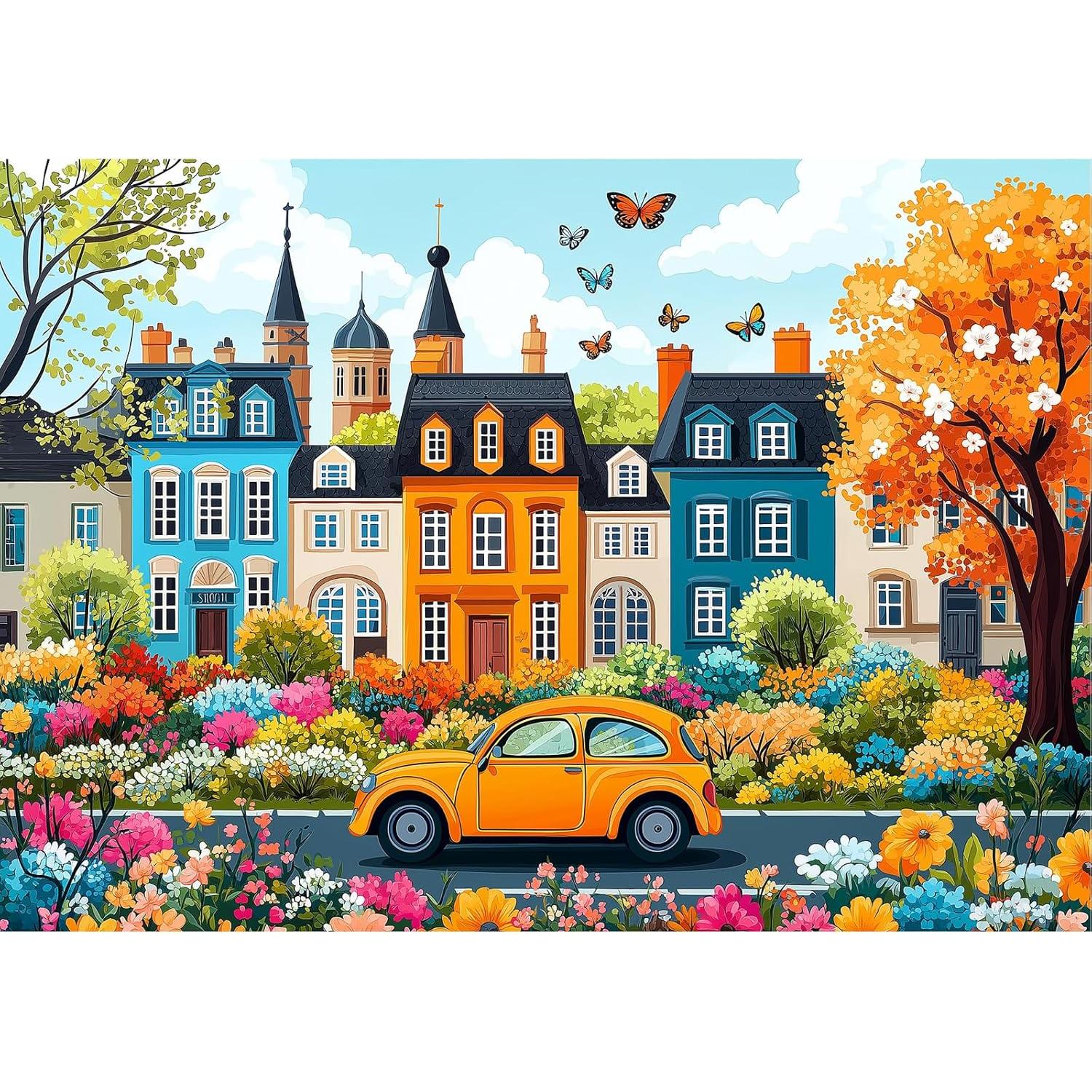 Rompecabezas Calle Colorida 500 Piezas MINIWAN 53x38 cm