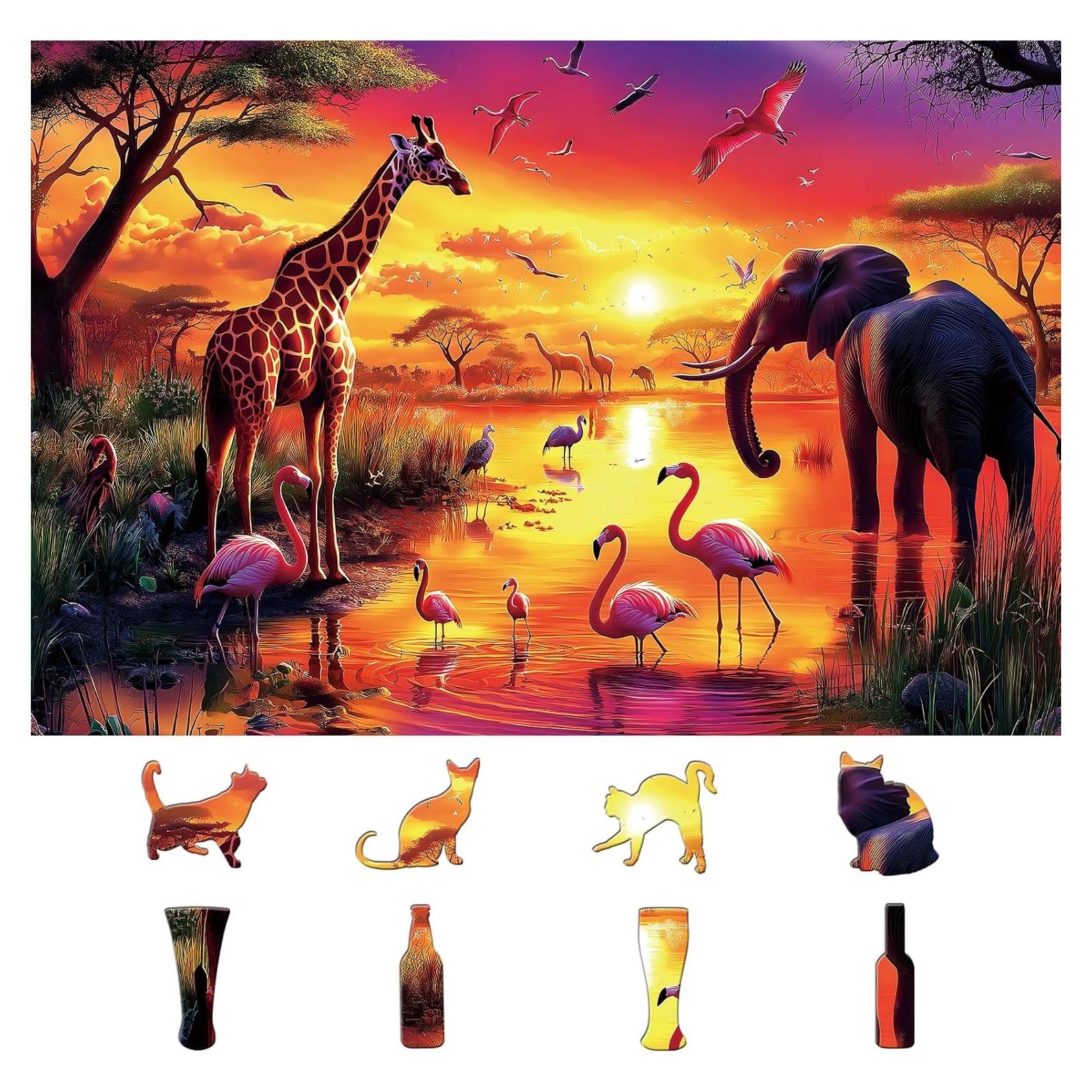 Rompecabezas de Animales 500 Piezas MINIWAN 53.34x38.1cm