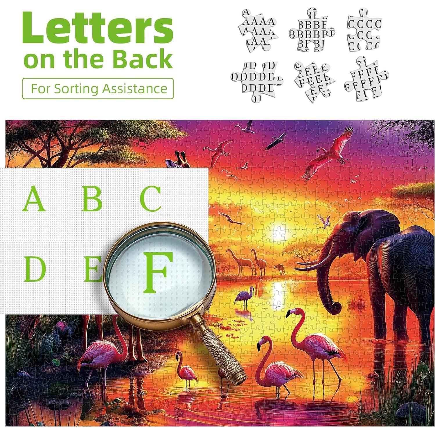 Rompecabezas de Animales 500 Piezas MINIWAN 53.34x38.1cm