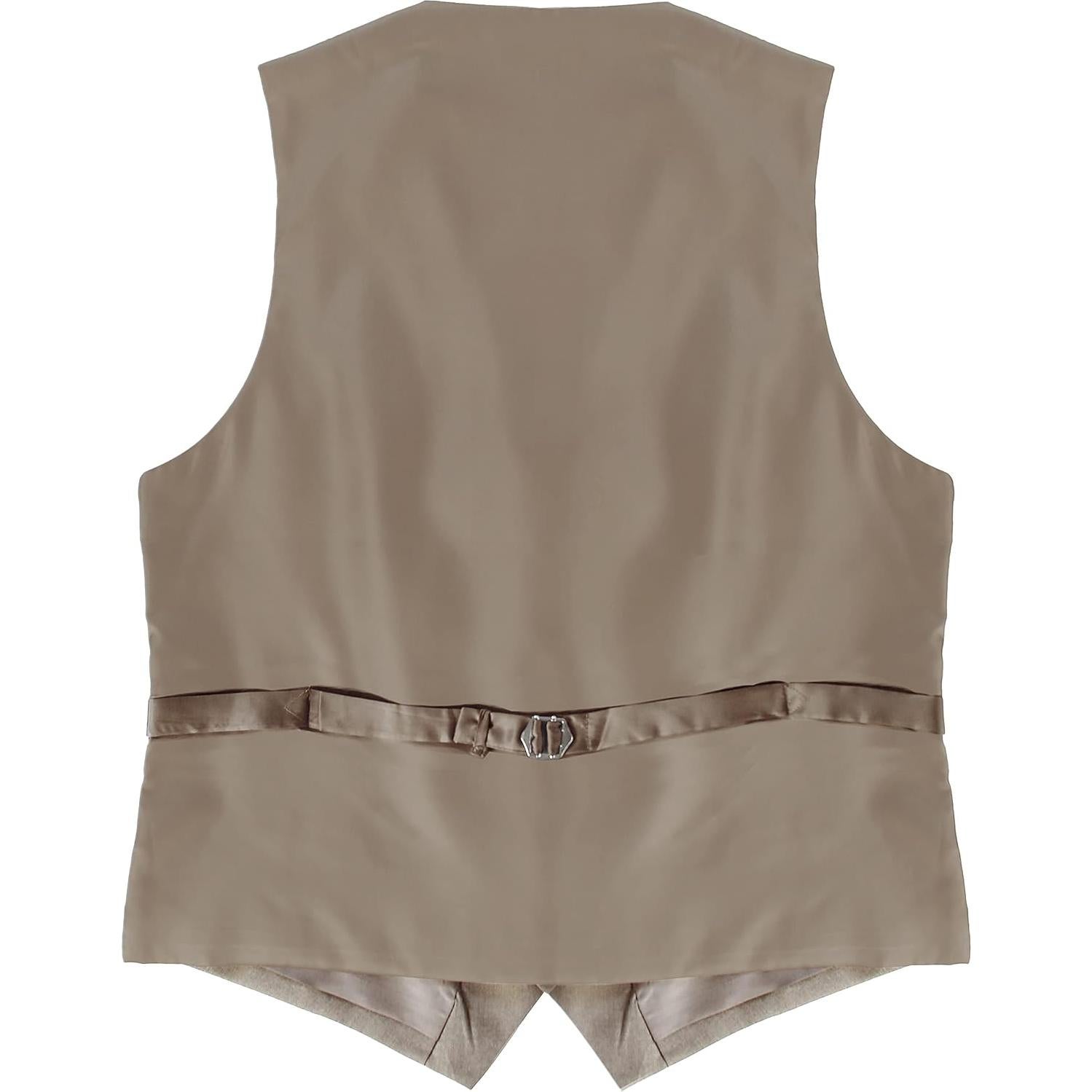 Chaleco Formal para Hombre Gioberti Beige Ajustable XS-5XL