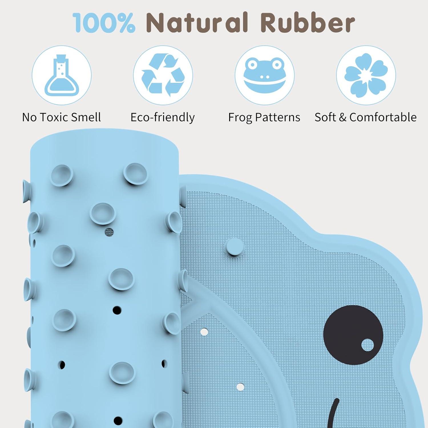 Alfombra de Baño Antideslizante Joycano 76x46cm Azul Rana