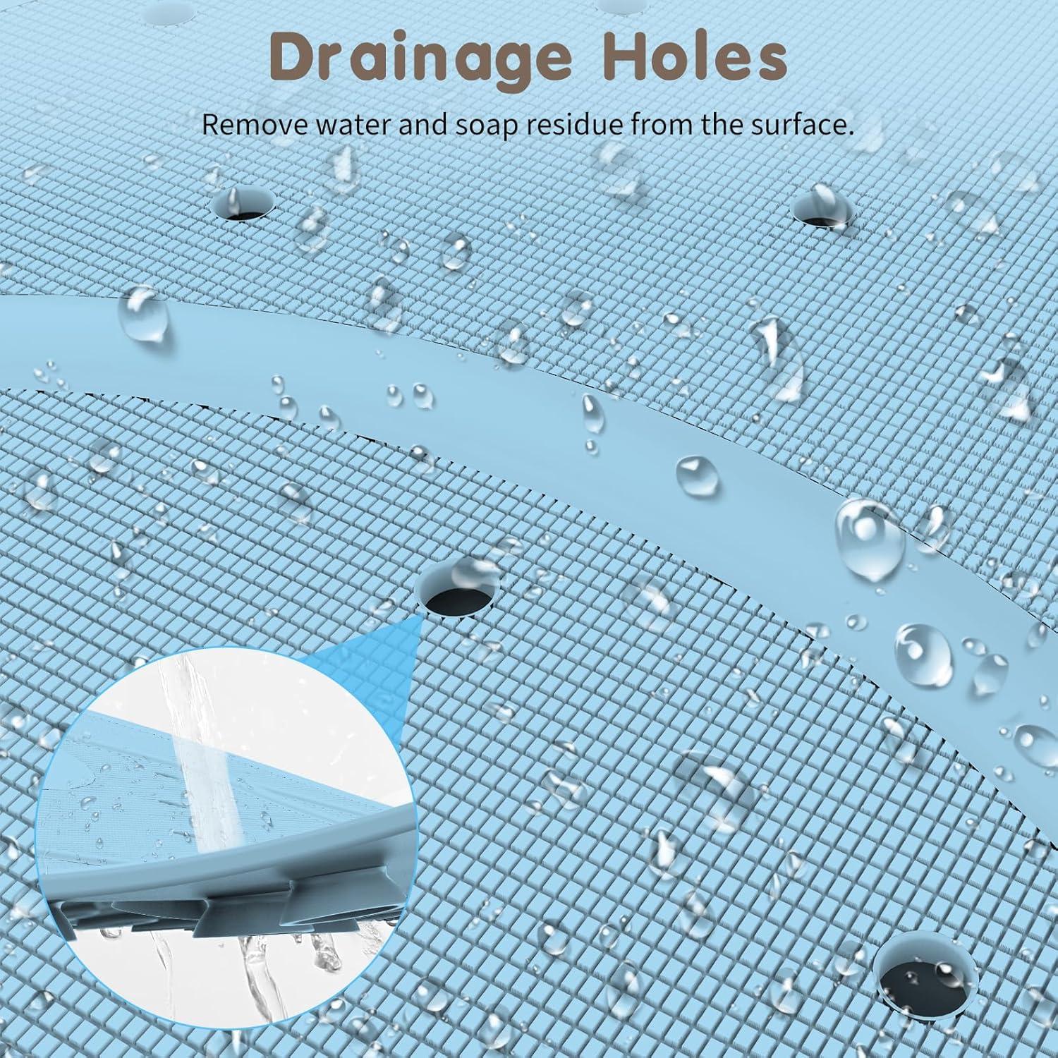 Alfombra de Baño Antideslizante Joycano 76x46cm Azul Rana