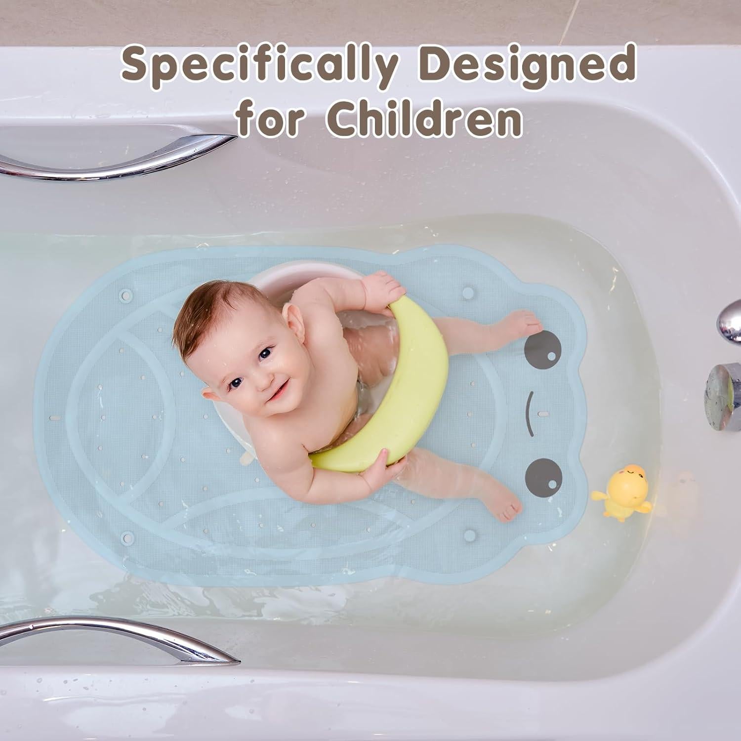 Alfombra de Baño Antideslizante Joycano 76x46cm Azul Rana